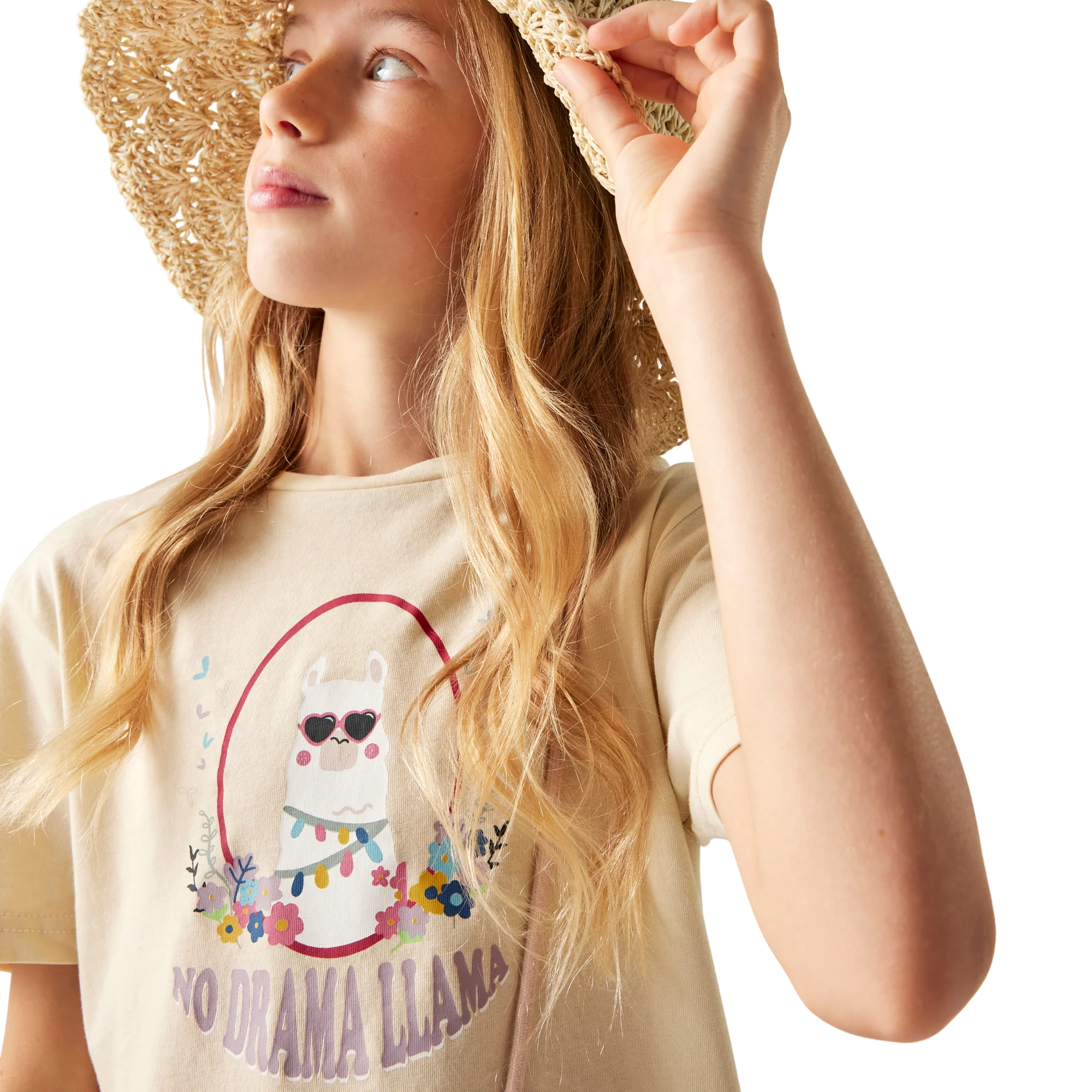 Dare 2B Kids Trailblaze III UPF50 Short Sleeve Tee (Almond Milk) - Image 3