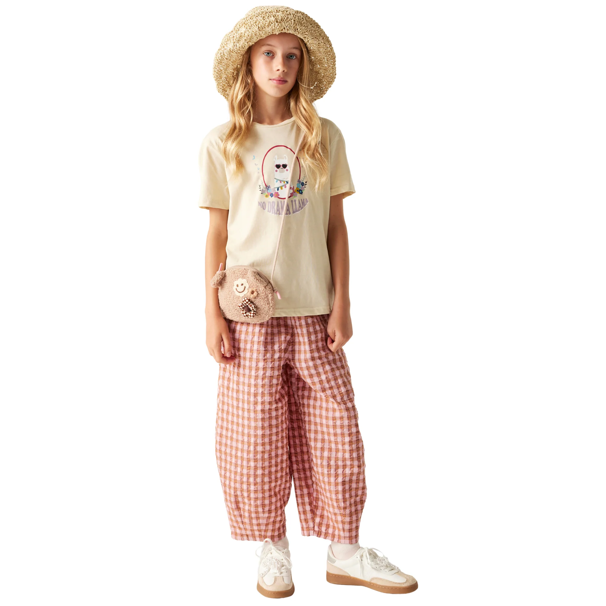 Dare 2B Kids Trailblaze III UPF50 Short Sleeve Tee (Almond Milk) - Image 4