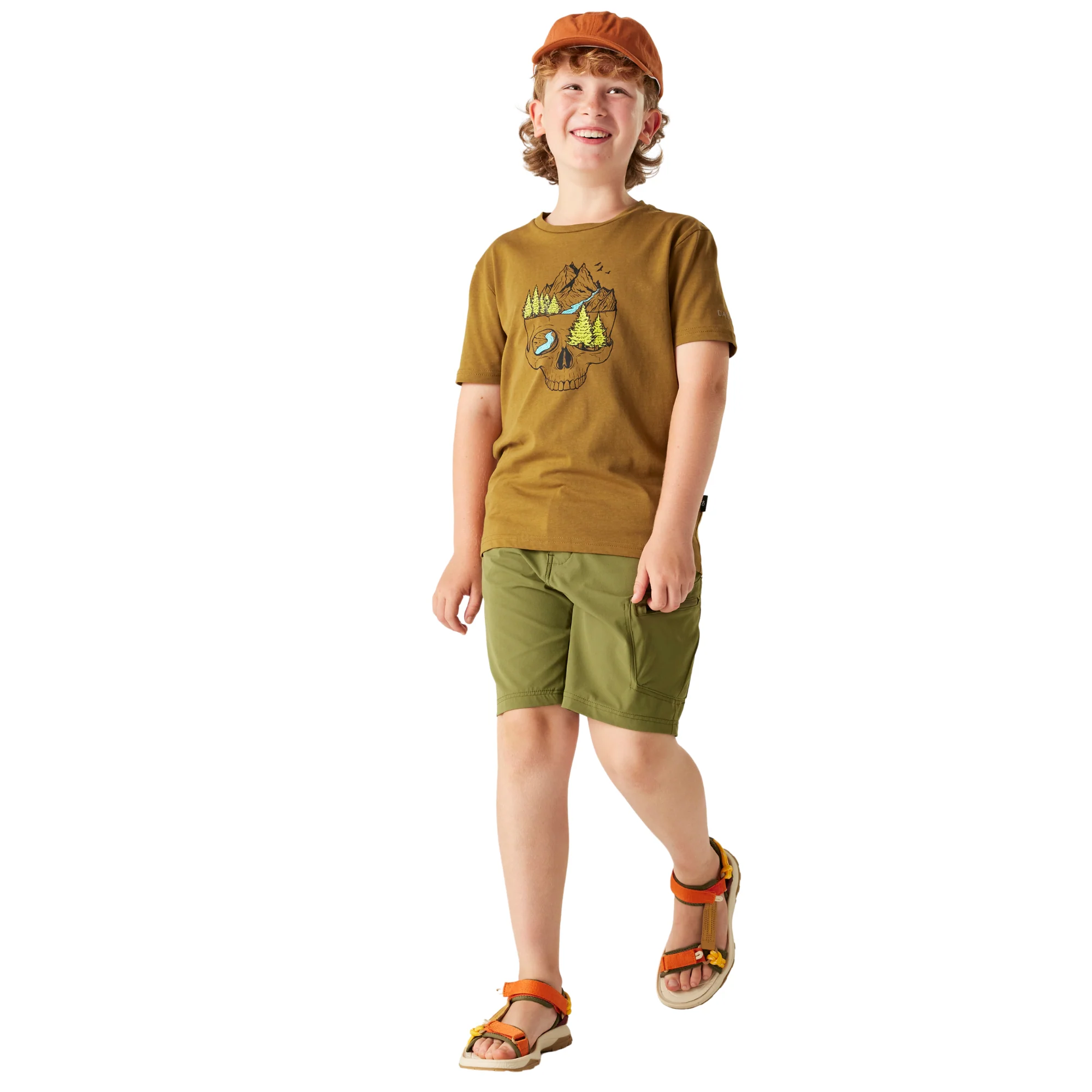 Dare 2B Kids Trailblaze III UPF50 Short Sleeve Tee (Dark Cumin) - Image 4