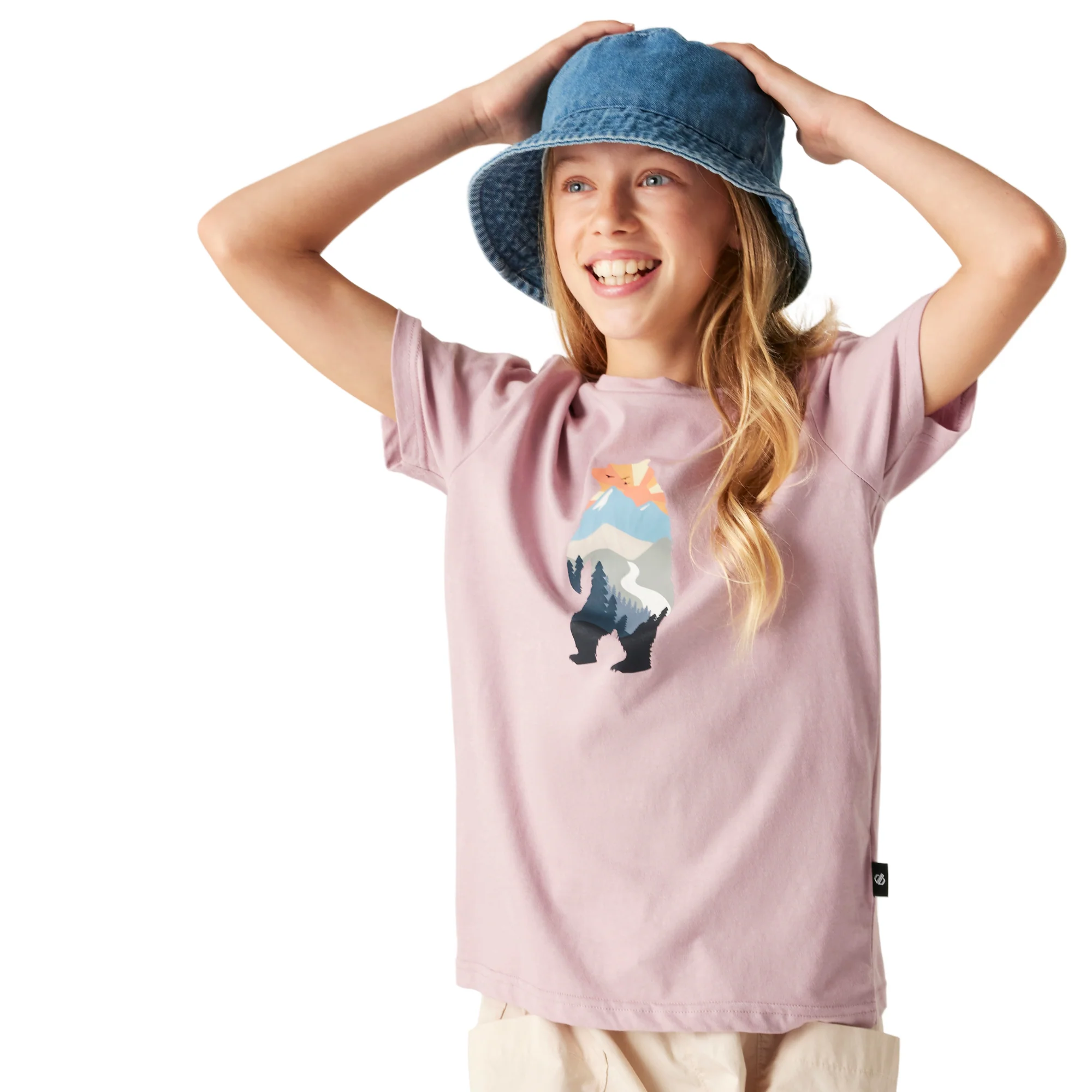 Dare 2B Kids Trailblaze III UPF50 Short Sleeve Tee (Mauve Shadow)
