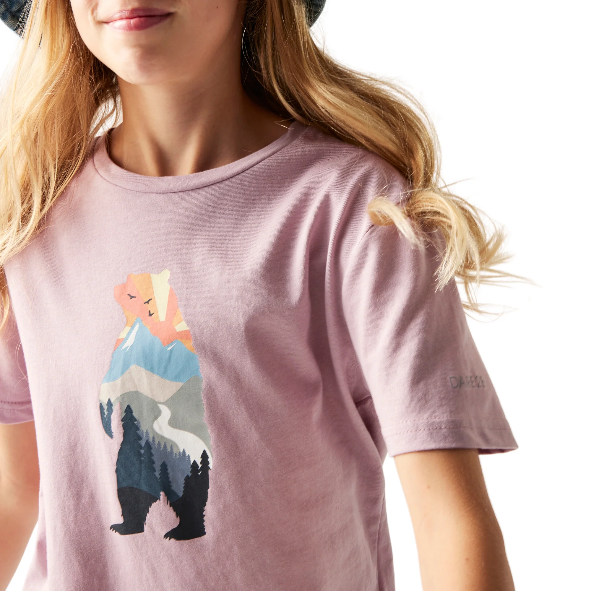 Dare 2B Kids Trailblaze III UPF50 Short Sleeve Tee (Mauve Shadow) - Image 3