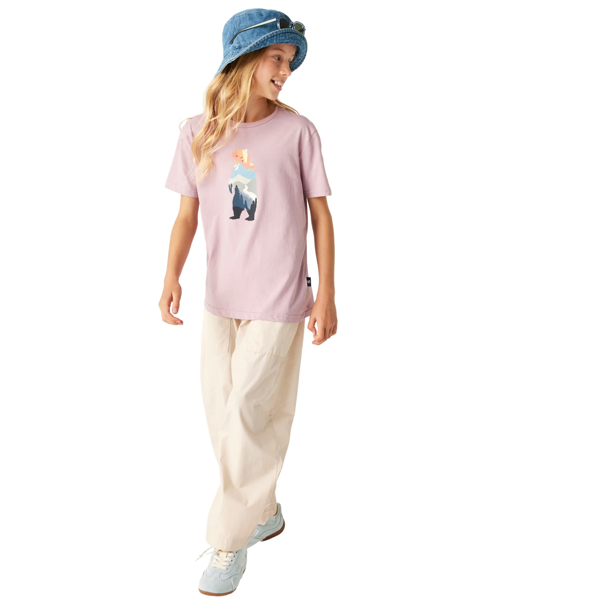 Dare 2B Kids Trailblaze III UPF50 Short Sleeve Tee (Mauve Shadow) - Image 4