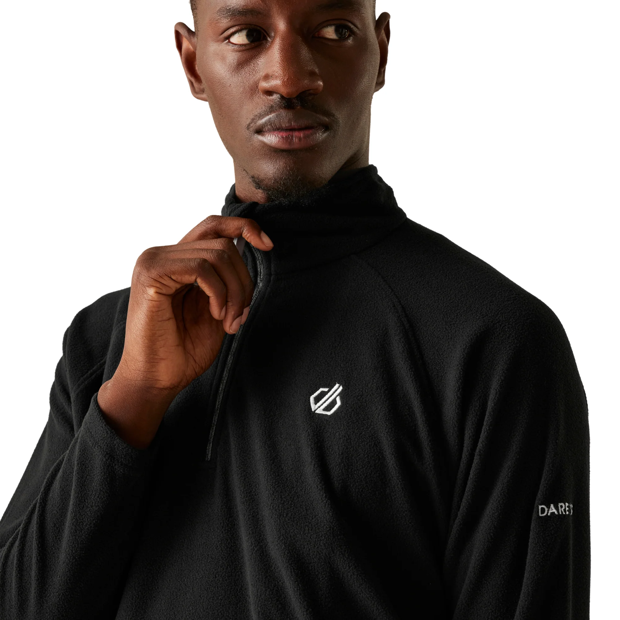 Dare 2B Men's Freethink II Quarter Zip Fleece Top (Black) - Image 3