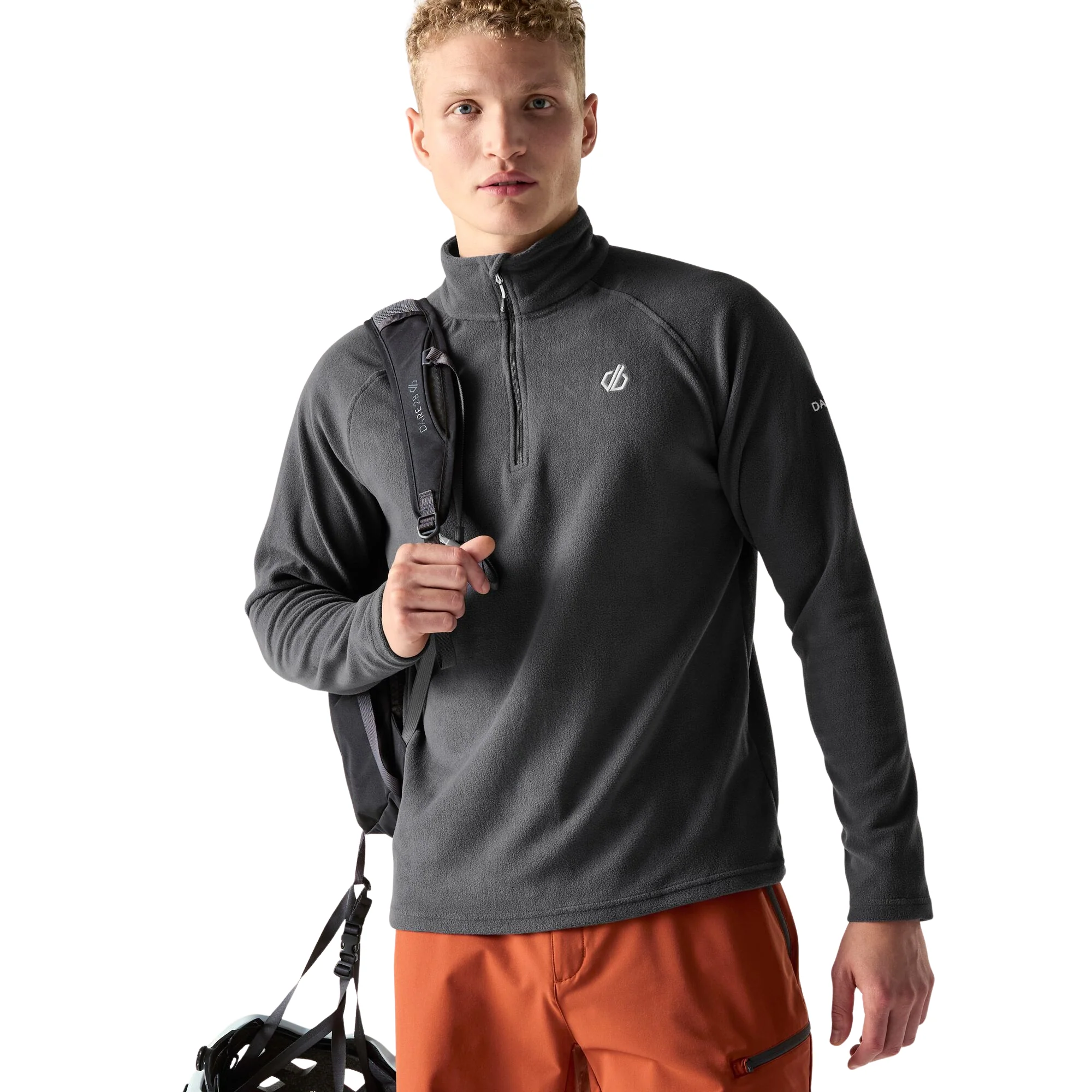 Dare 2B Men's Freethink II Quarter Zip Fleece Top (Ebony Grey) - Image 3