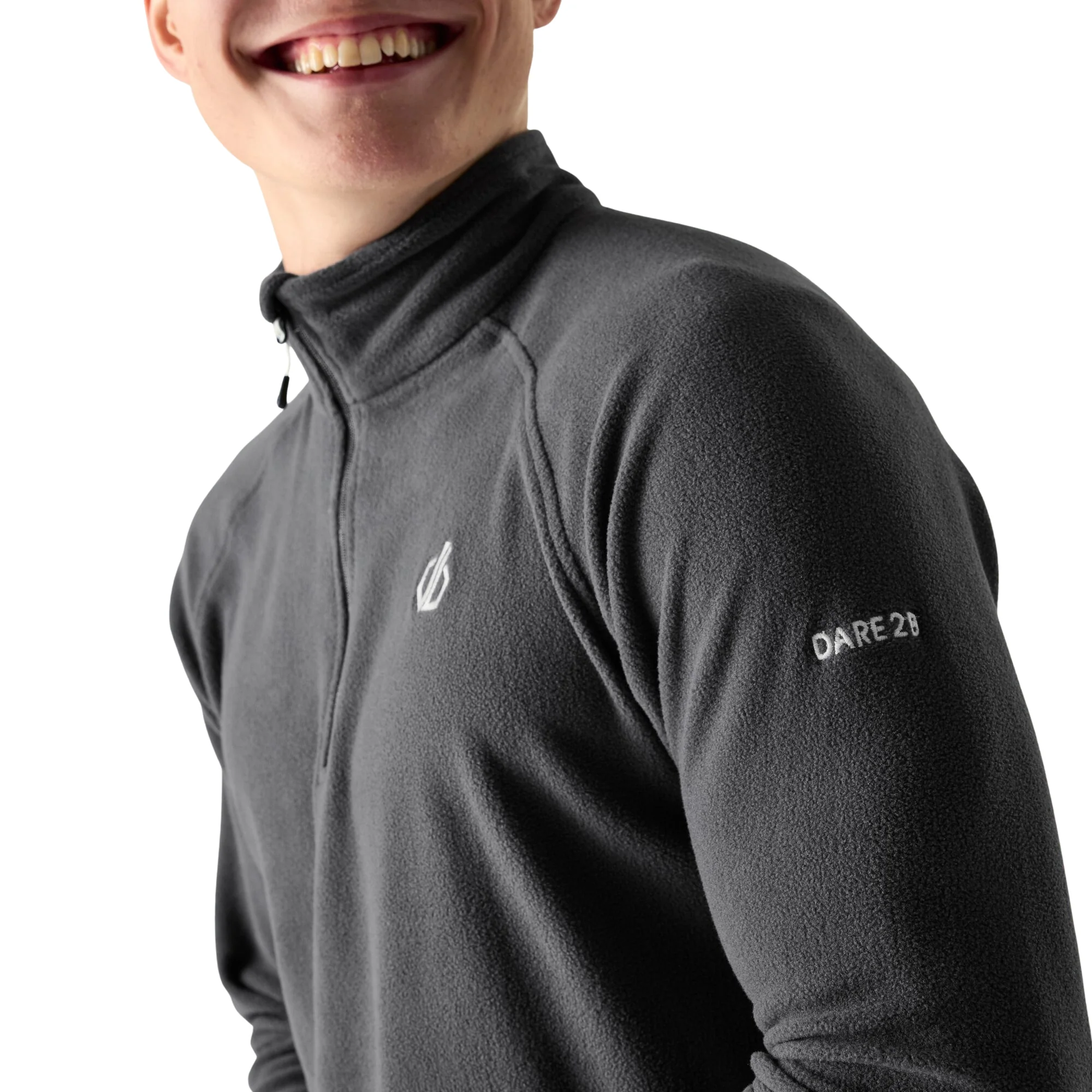 Dare 2B Men's Freethink II Quarter Zip Fleece Top (Ebony Grey) - Image 4