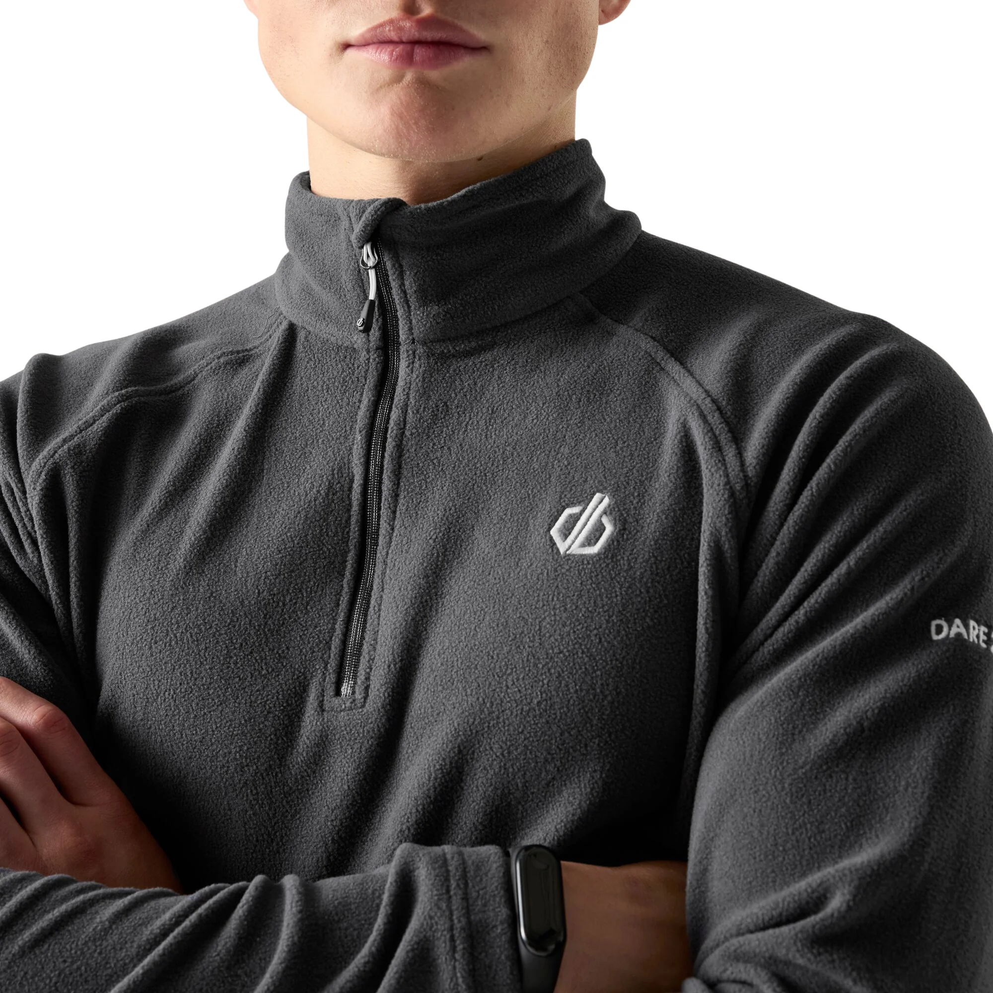 Dare 2B Men's Freethink II Quarter Zip Fleece Top (Ebony Grey) - Image 5