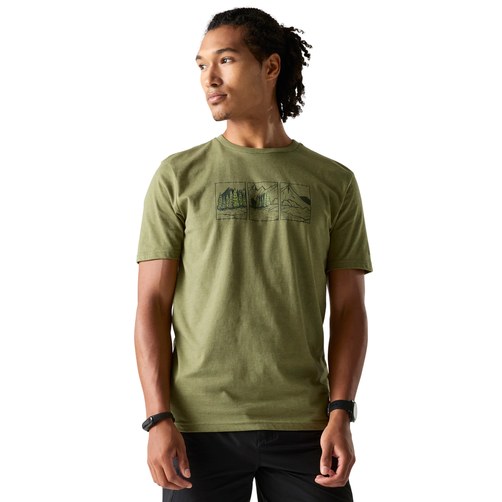 Dare 2B Men's Movement III UPF50 Short Sleeve Technical Tee (Nephrite Green Solid)