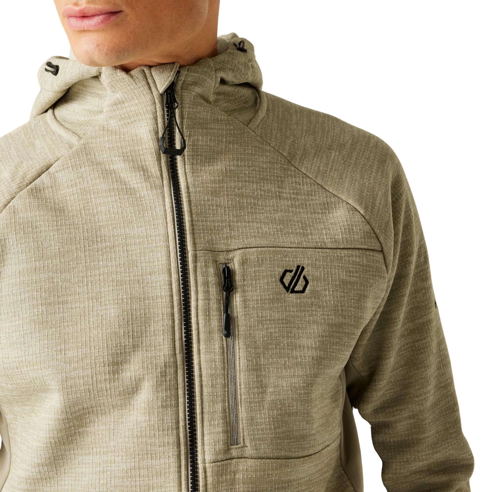 Dare 2B Men's Torrek Pro Hooded Midlayer Full Zip Fleece (Abbeystone) - Image 5