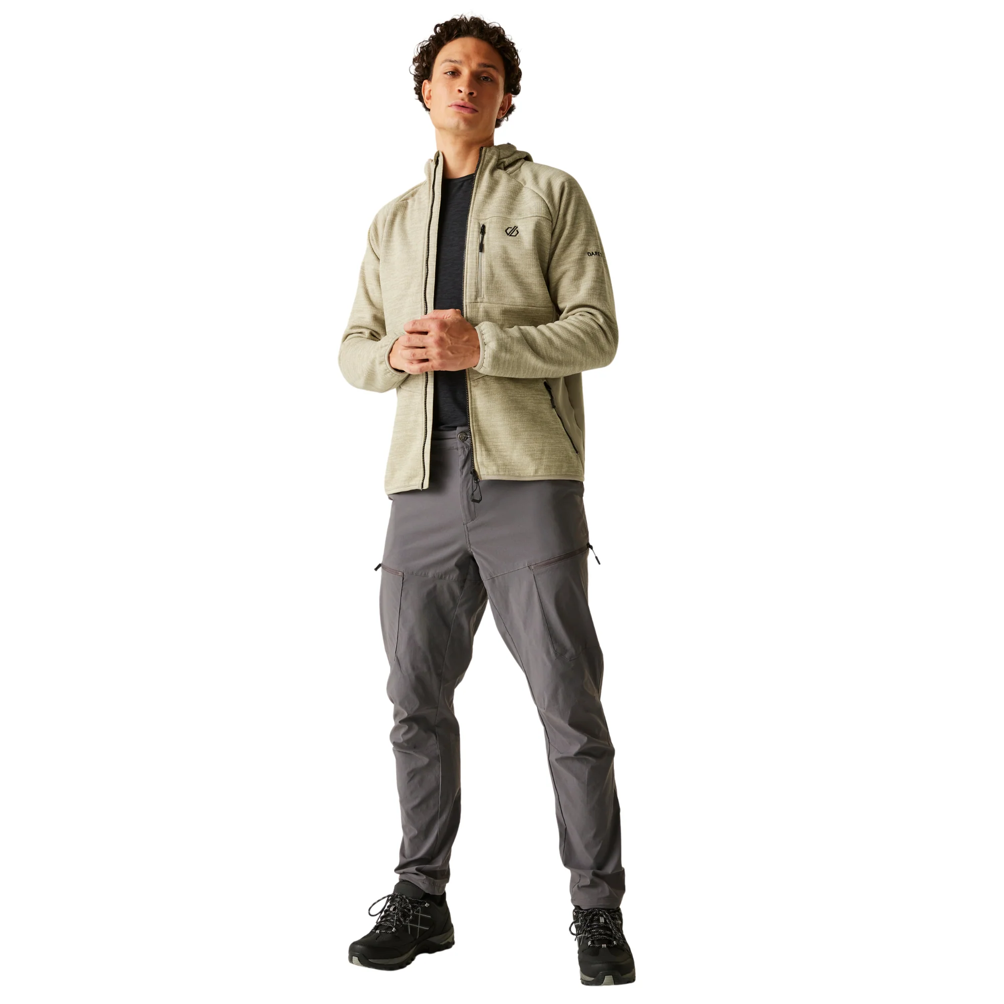 Dare 2B Men's Torrek Pro Hooded Midlayer Full Zip Fleece (Abbeystone) - Image 6