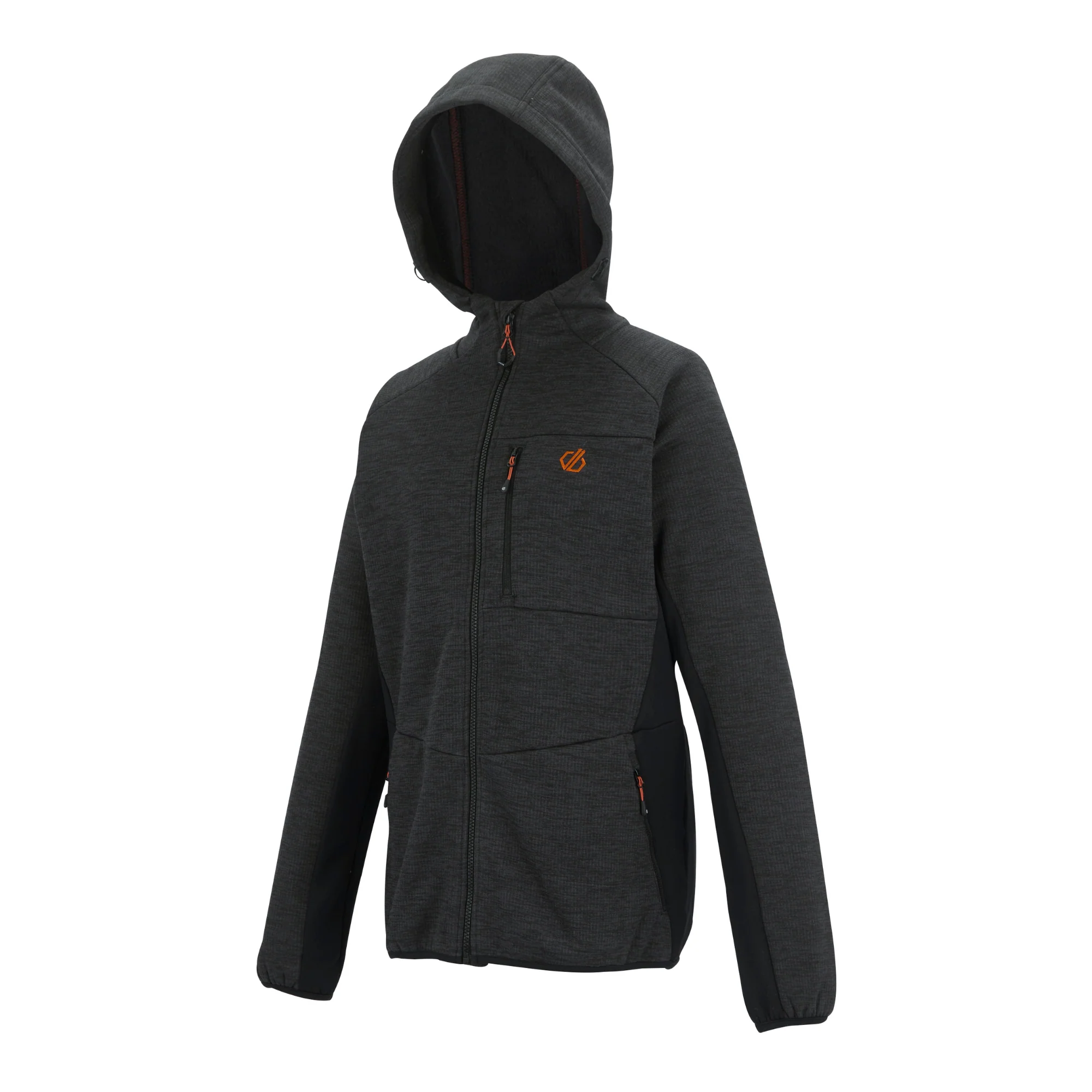 Dare 2B Men's Torrek Pro Hooded Midlayer Full Zip Fleece (Black) - Image 9