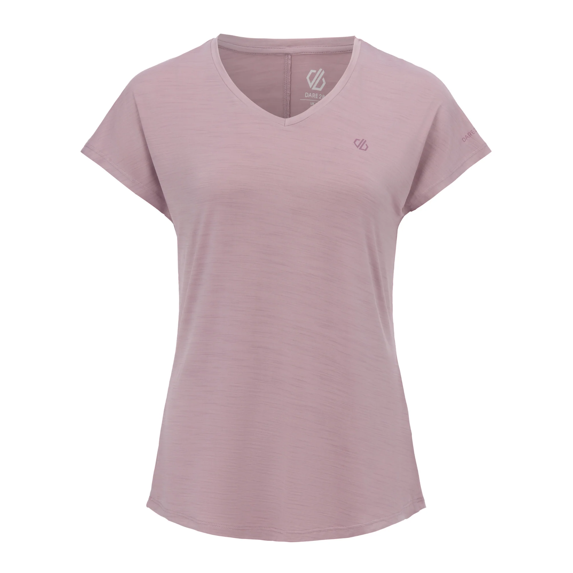 Dare 2B Women's Vigilant Short Sleeve V Neck Technical Tee (Mauve Shadow) - Image 5