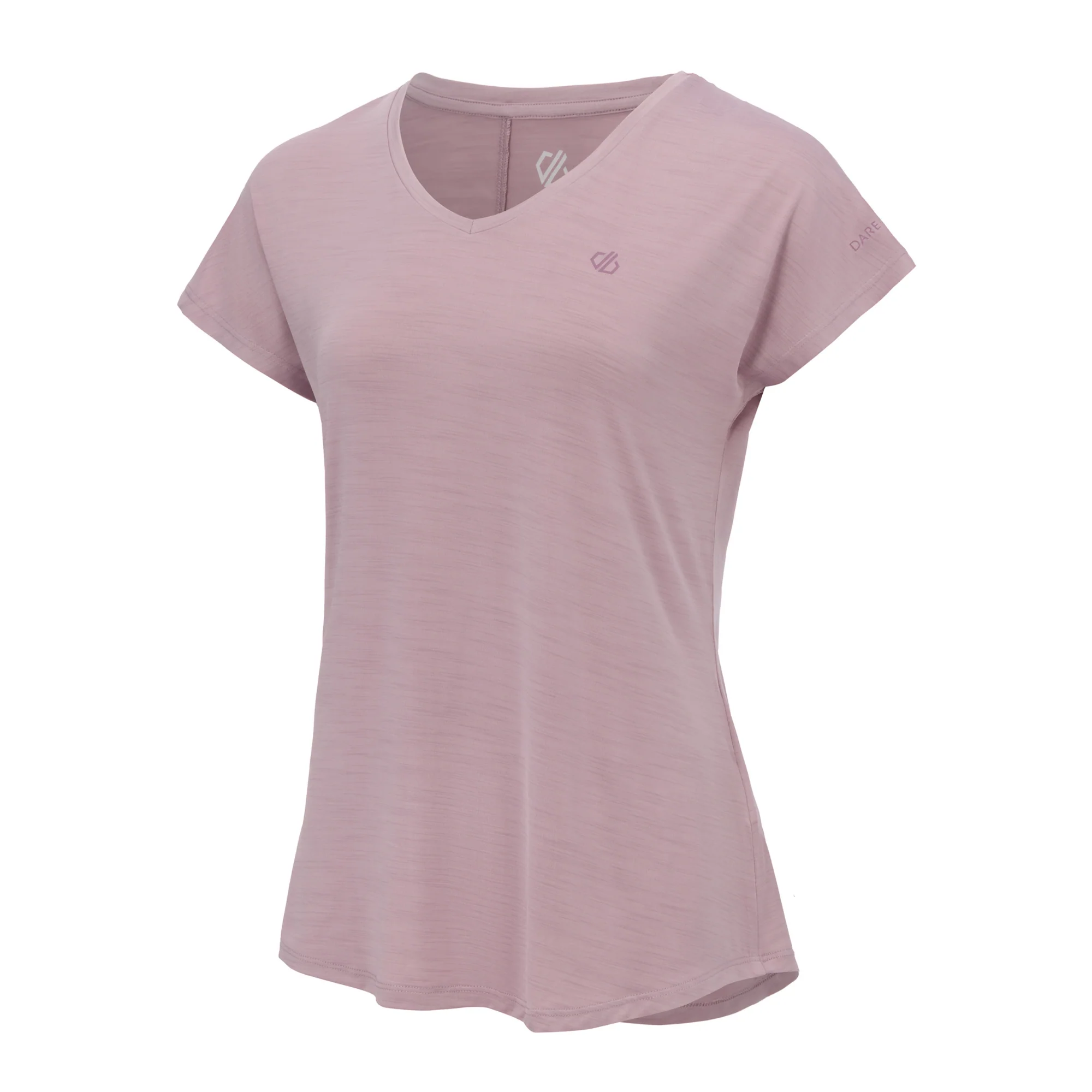 Dare 2B Women's Vigilant Short Sleeve V Neck Technical Tee (Mauve Shadow) - Image 6
