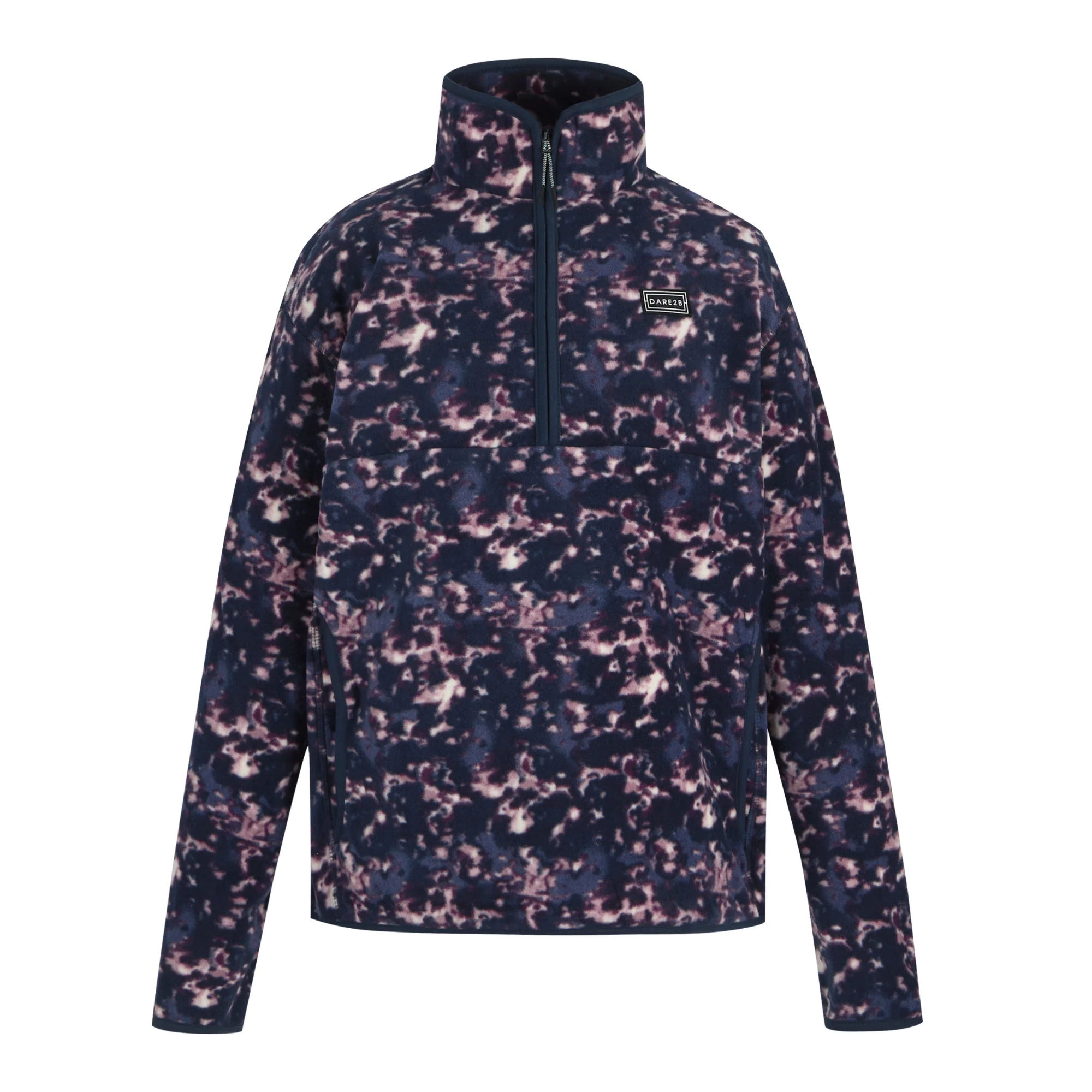 Dare 2B Women's Amble Half Zip Fleece (Navy Ink Print) - Image 5
