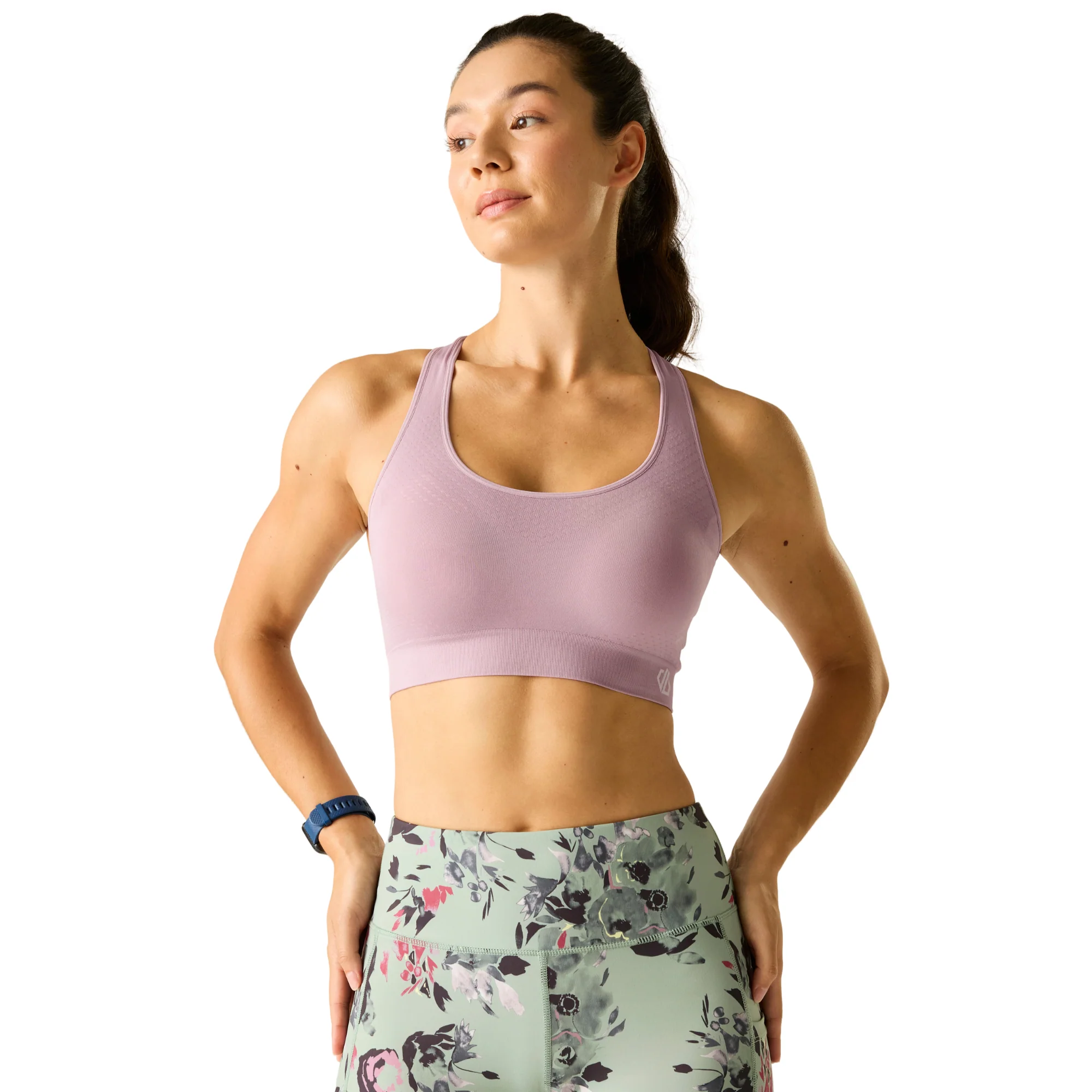 Dare 2B Women's Don't Sweat It II Sports Bra (Mauve Shadow)