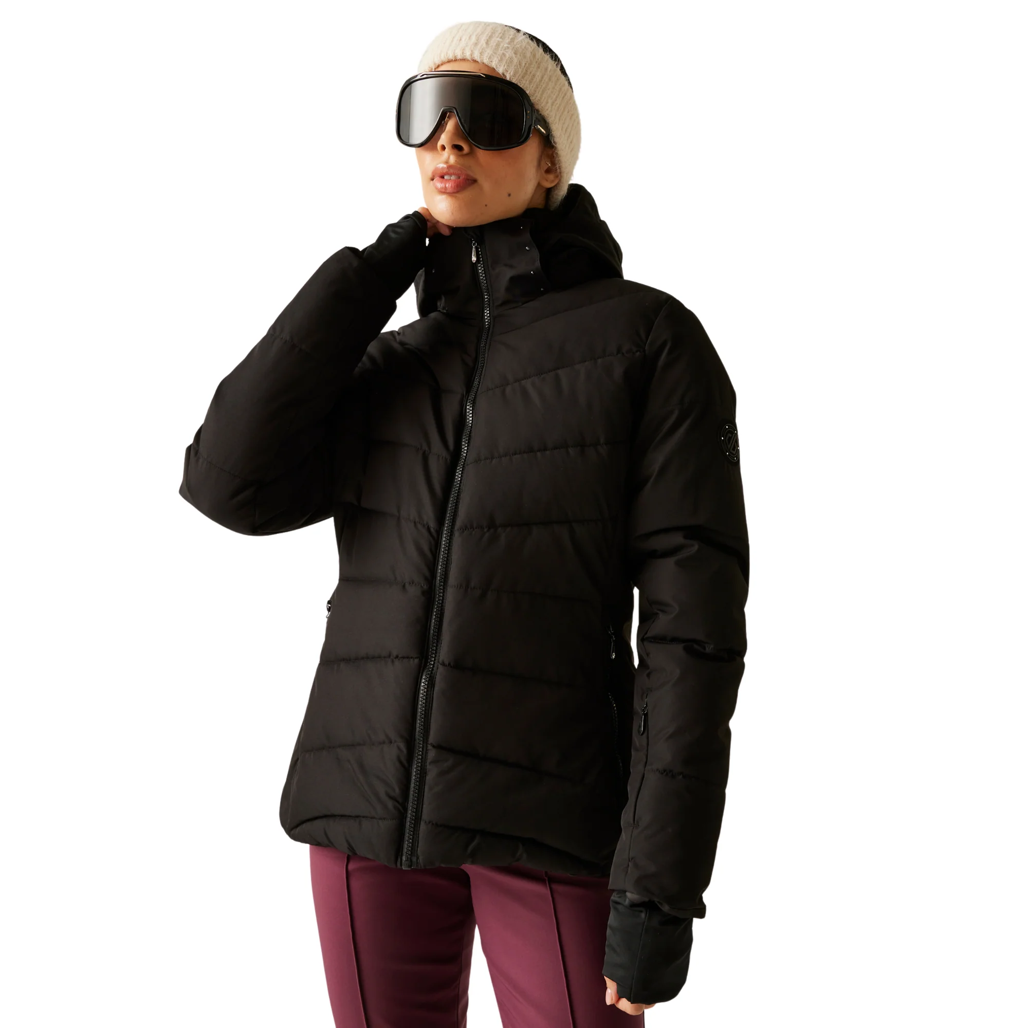 Dare 2B Women's Glacier Waterproof Insulated Ski Jacket (Black)
