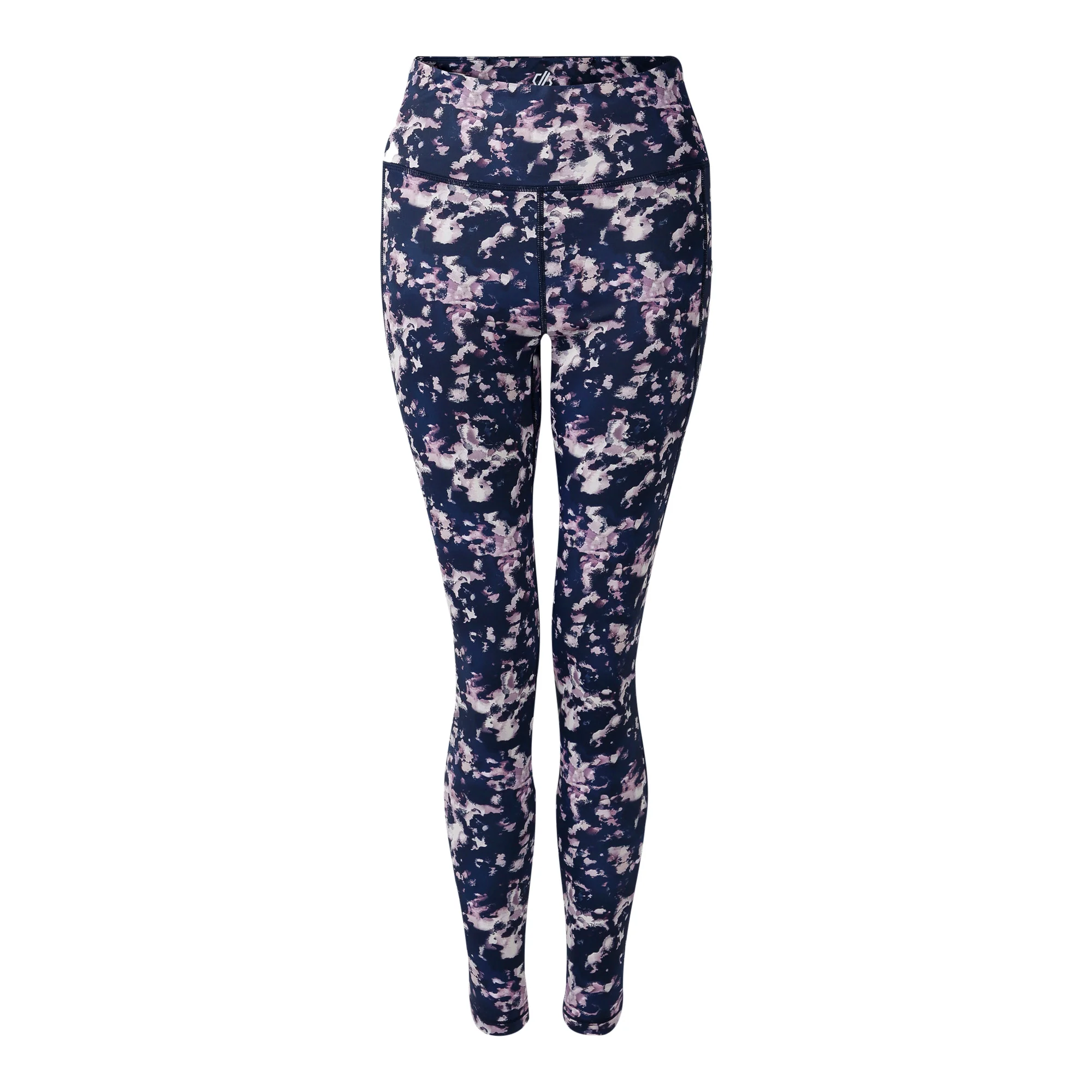 Dare 2B Women's Influential II UPF50 Leggings (Navy Inky Print) - Image 7