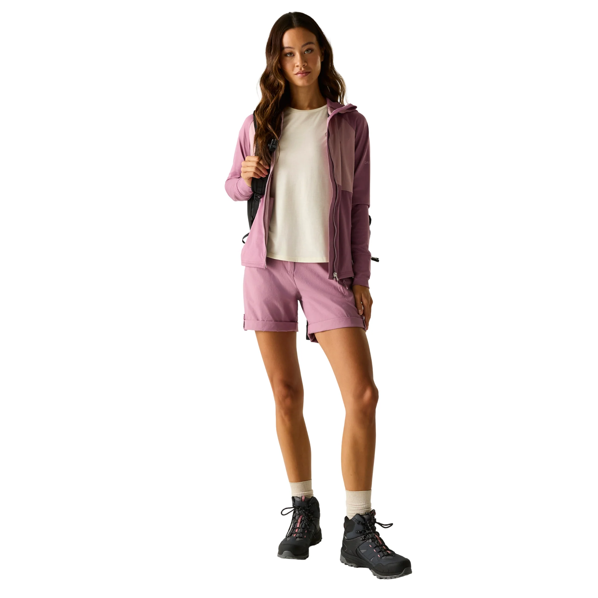 Dare 2B Women's Melodic III UPF50 Shorts (Dusky Orchid) - Image 6