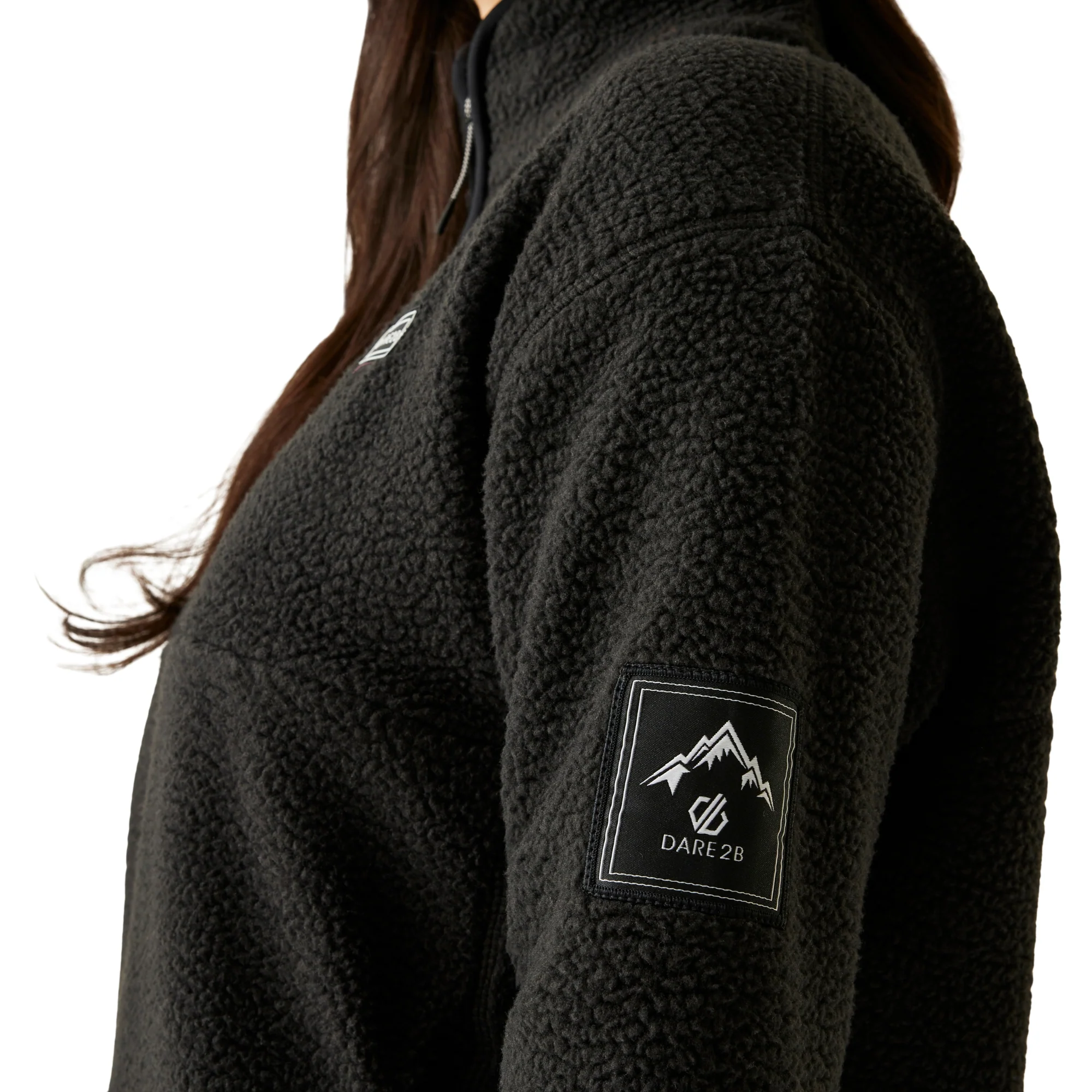 Dare 2B Women's Slide Out Half Zip Fleece Top (Black) - Image 4