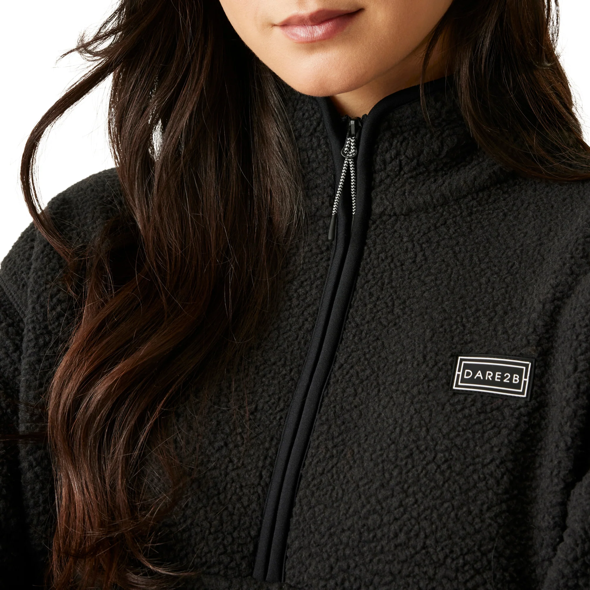 Dare 2B Women's Slide Out Half Zip Fleece Top (Black) - Image 5