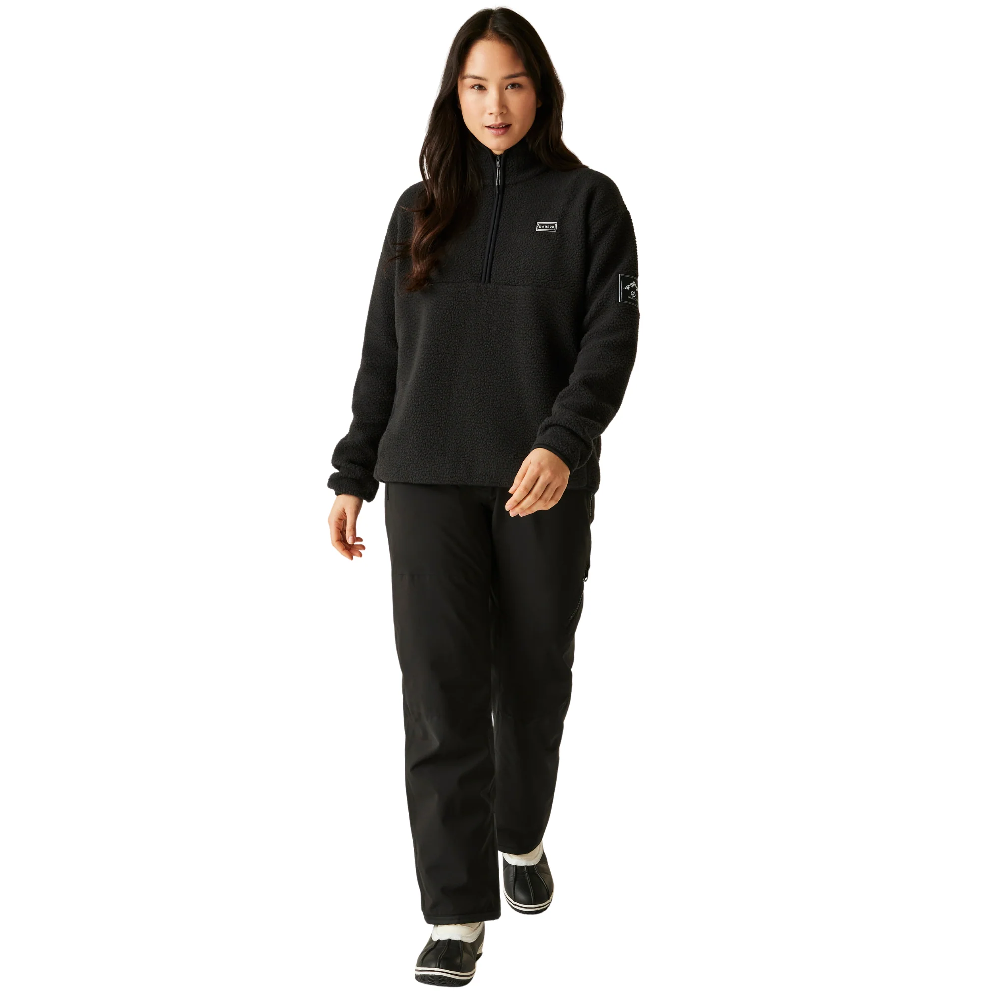 Dare 2B Women's Slide Out Half Zip Fleece Top (Black) - Image 6