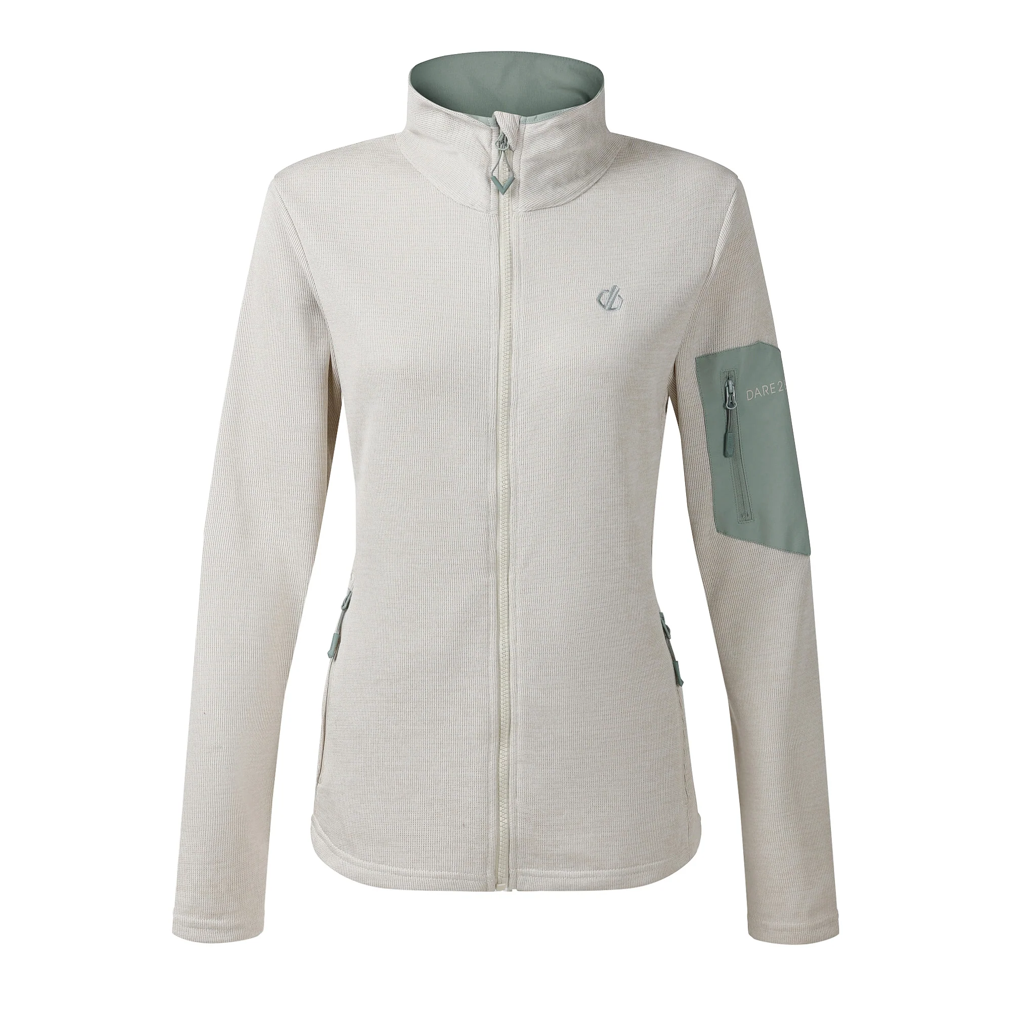 Dare 2B Women's Torrek II UPF50 Full Zip Fleece (Almond Milk) - Image 6