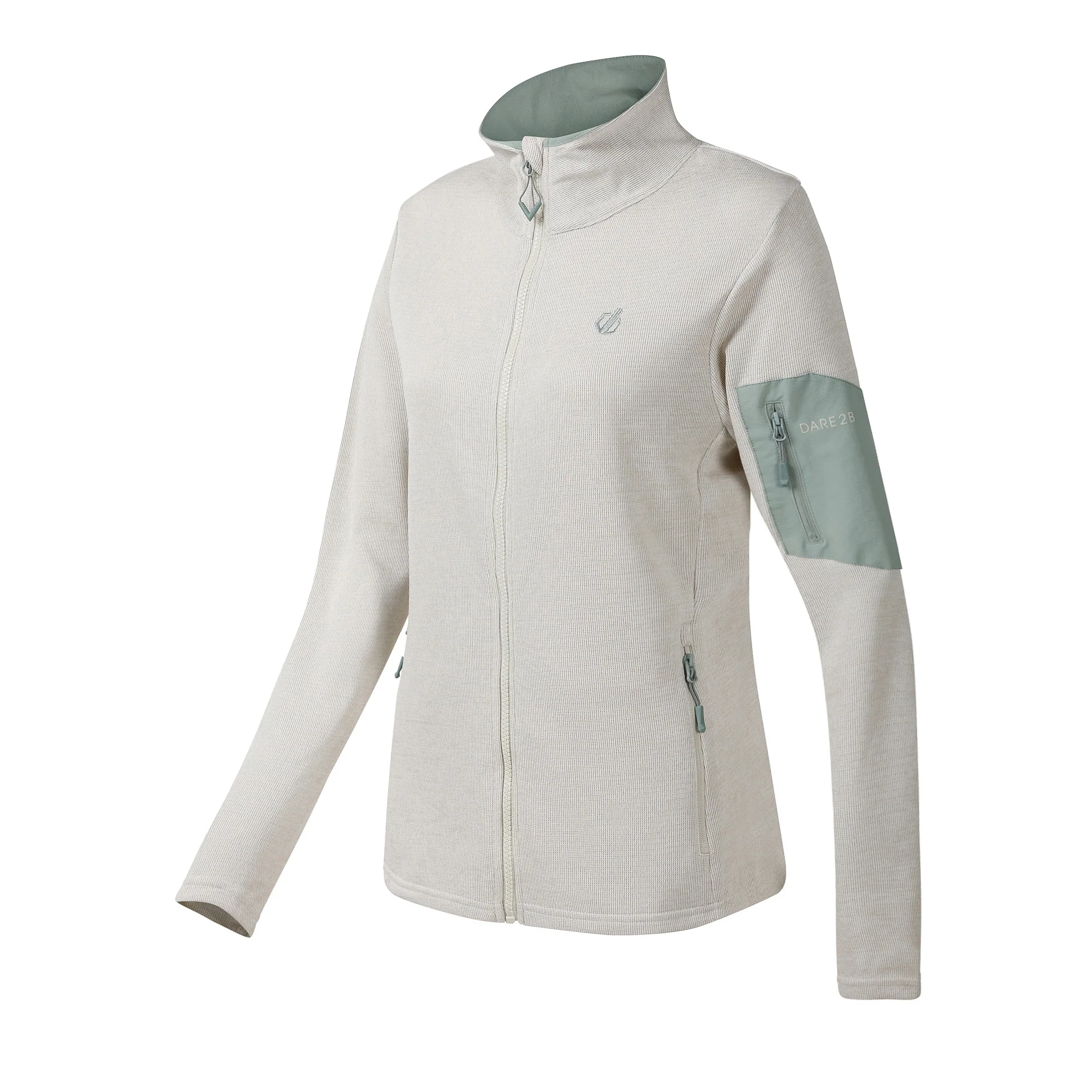 Dare 2B Women's Torrek II UPF50 Full Zip Fleece (Almond Milk) - Image 7