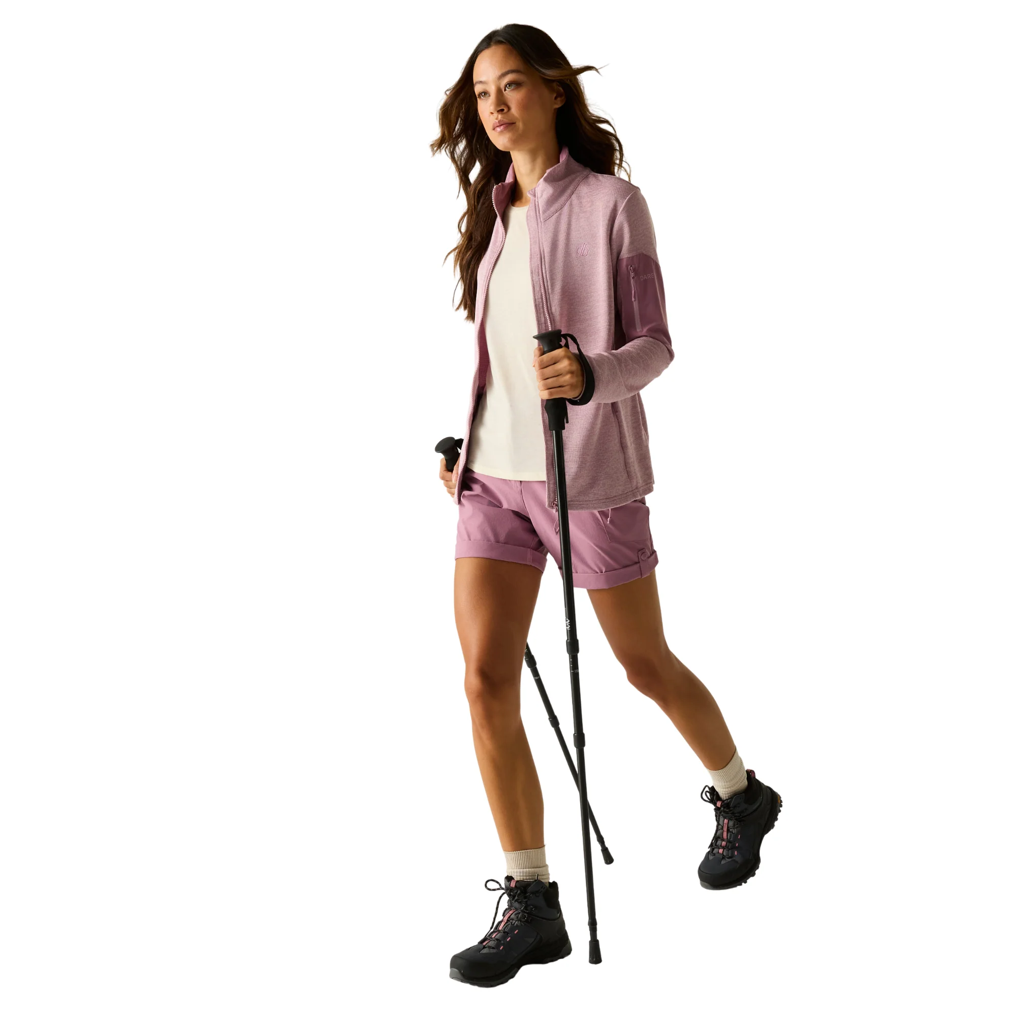 Dare 2B Women's Torrek II UPF50 Full Zip Fleece (Mauve Shadow) - Image 6