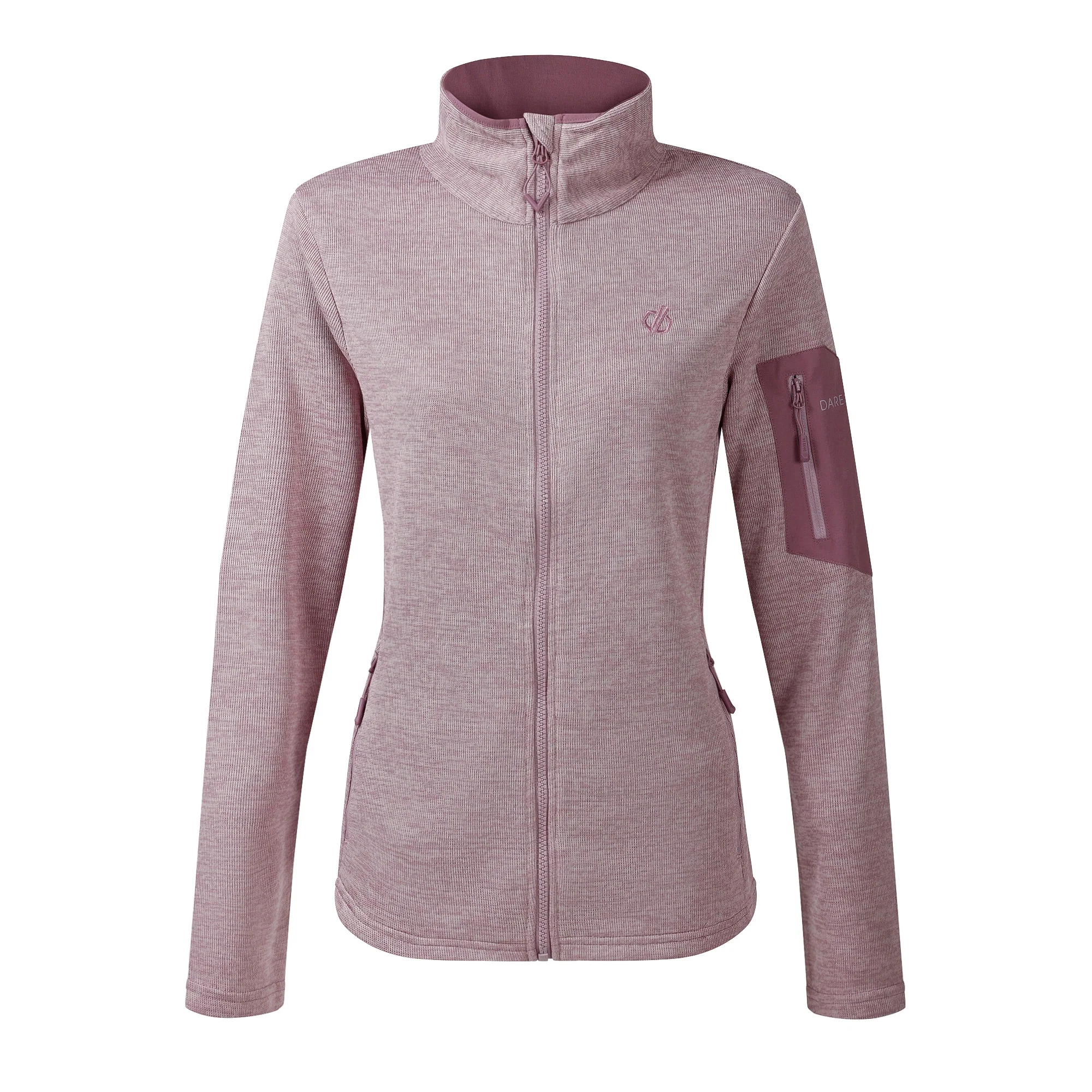 Dare 2B Women's Torrek II UPF50 Full Zip Fleece (Mauve Shadow) - Image 7