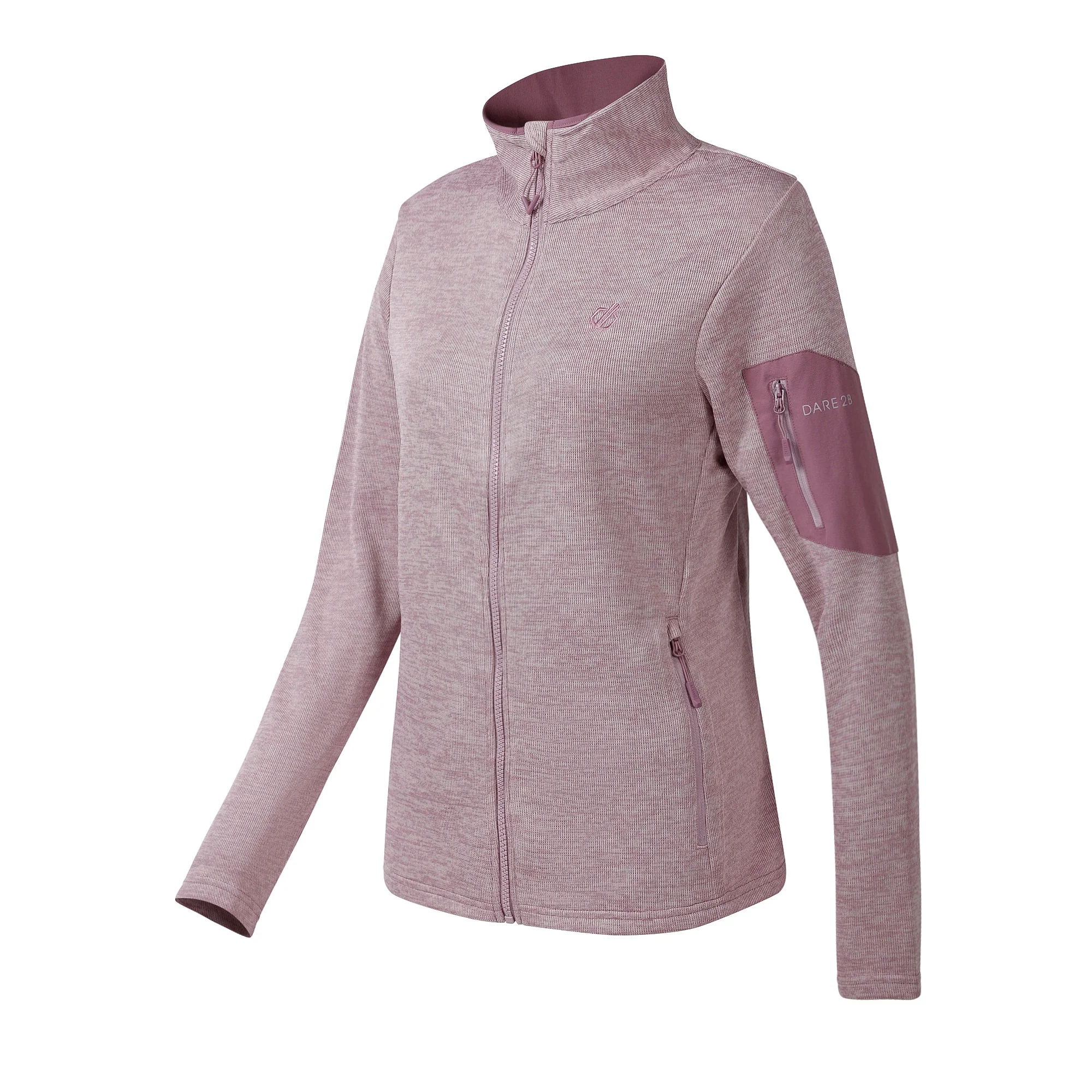 Dare 2B Women's Torrek II UPF50 Full Zip Fleece (Mauve Shadow) - Image 8