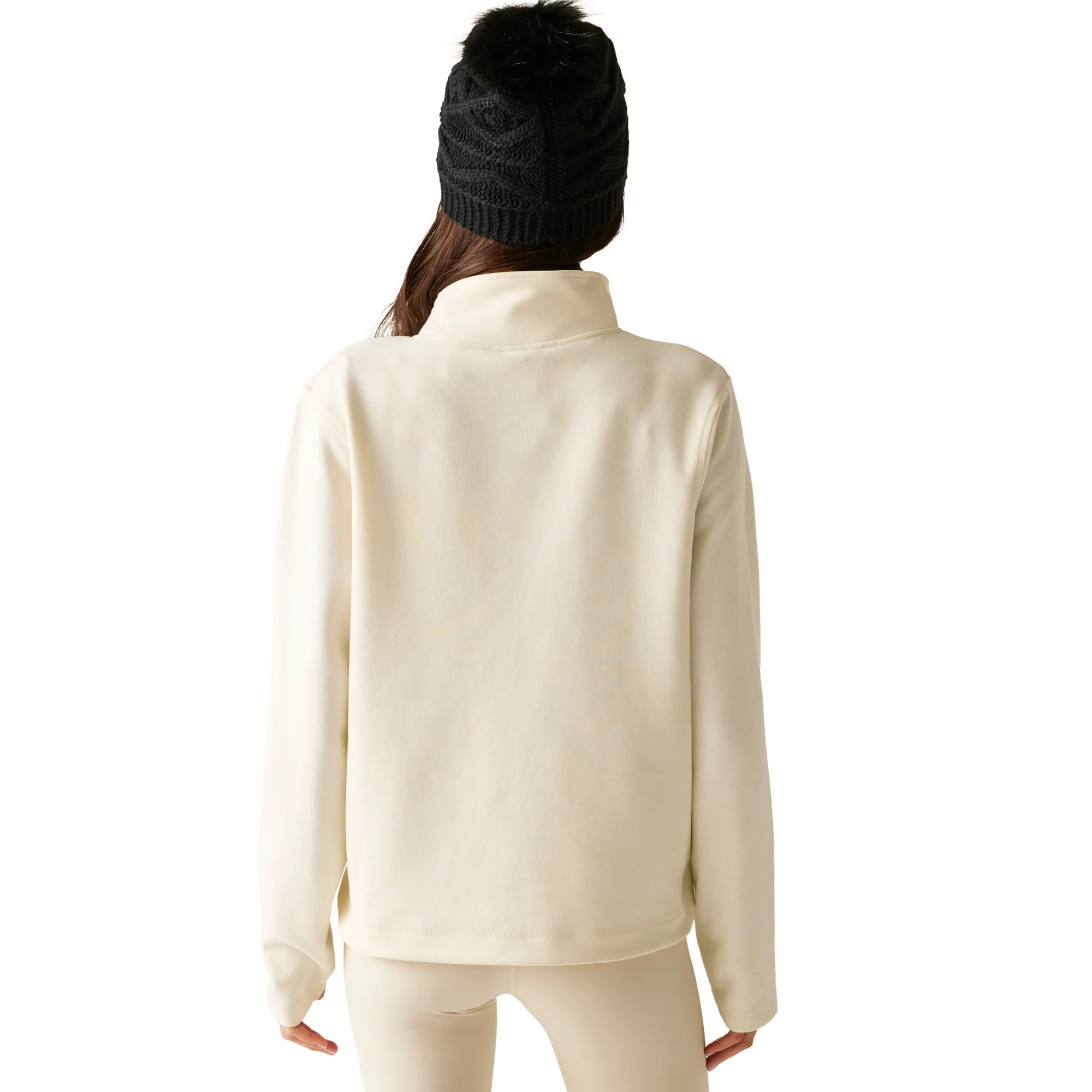 Dare 2B Women's Wander Quarter Zip Fleece Top (Egret) - Image 2