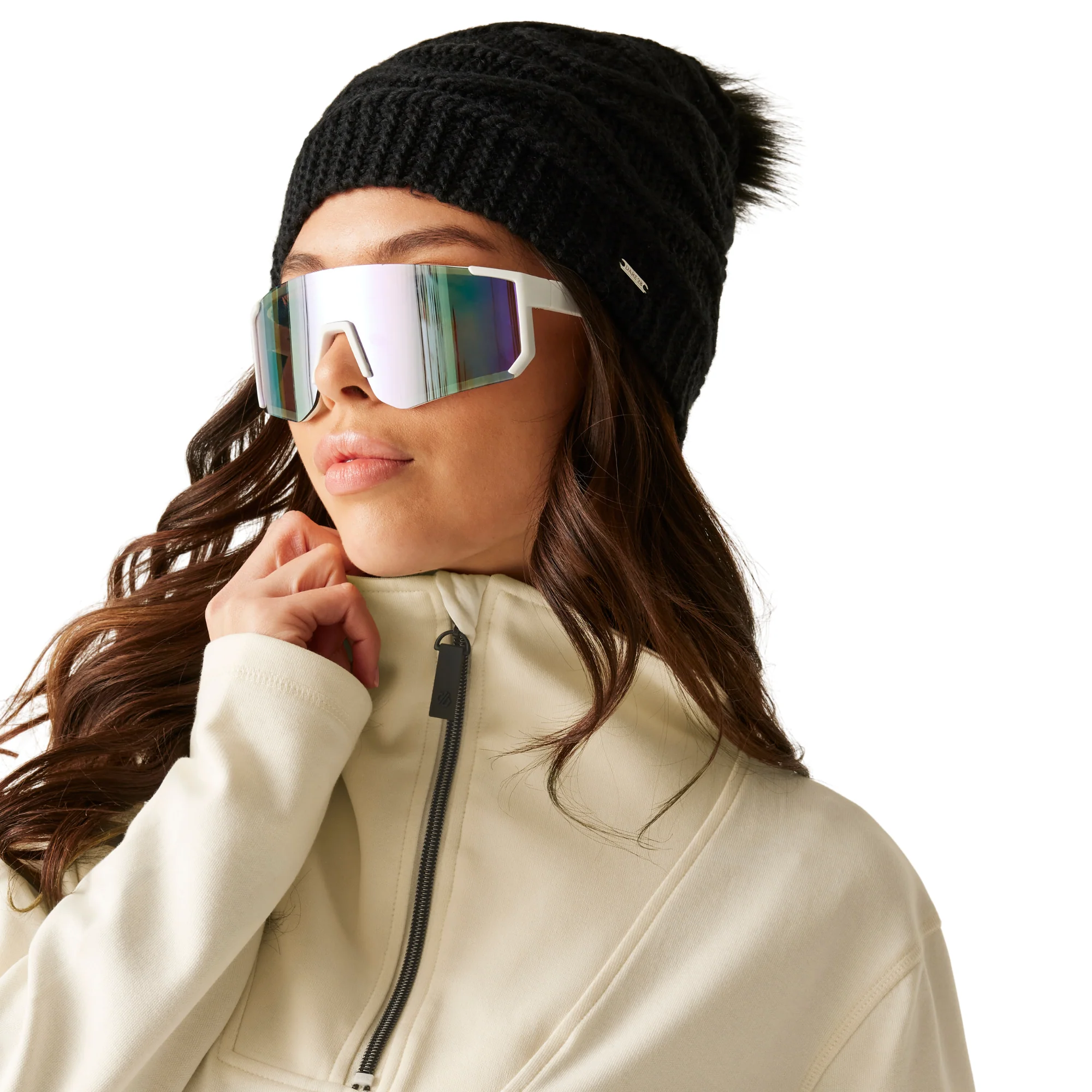 Dare 2B Women's Wander Quarter Zip Fleece Top (Egret) - Image 4