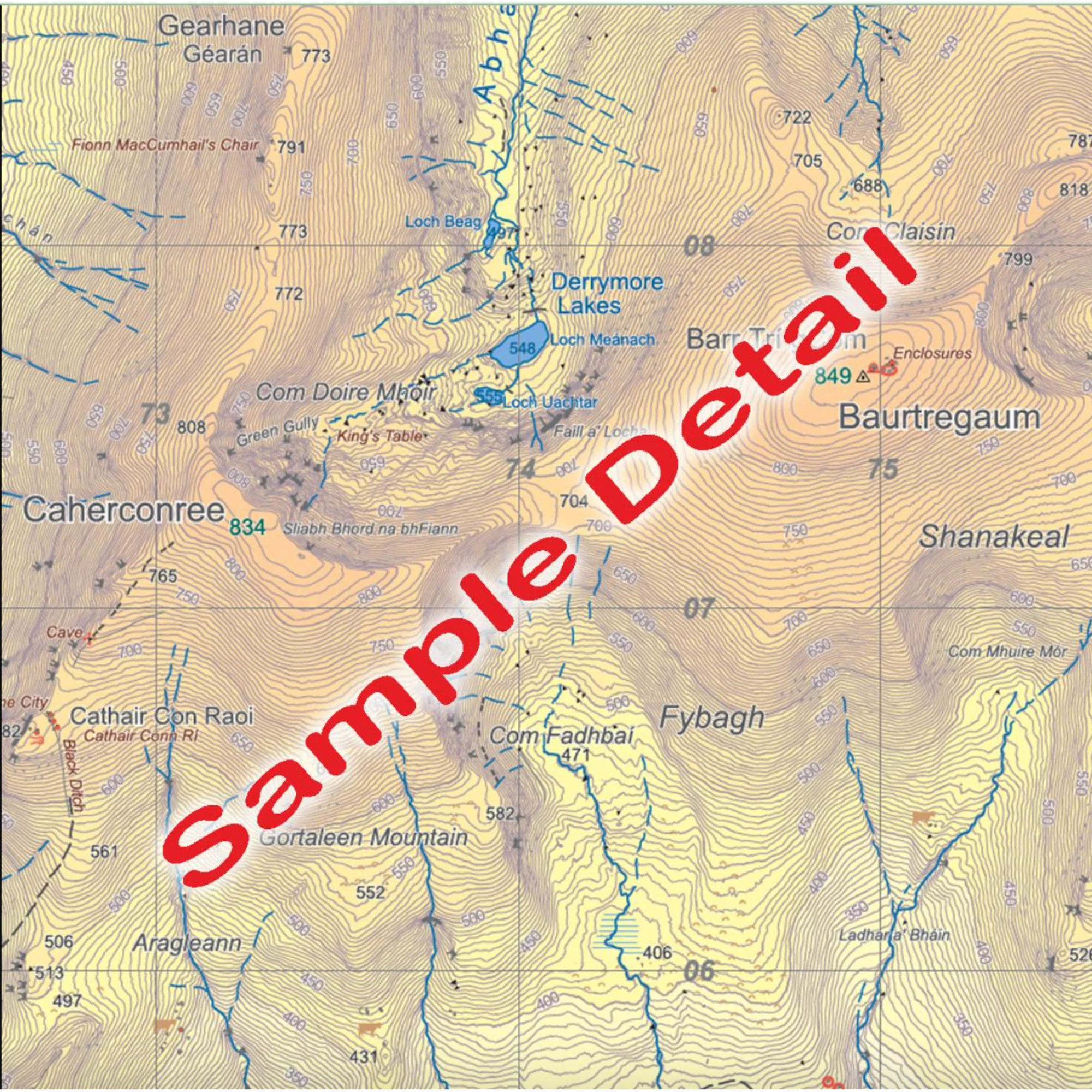 EastWest Mapping Dingle East ~ Slieve Mish Waterproof Map (Laminated)(1:25,000) - Image 3