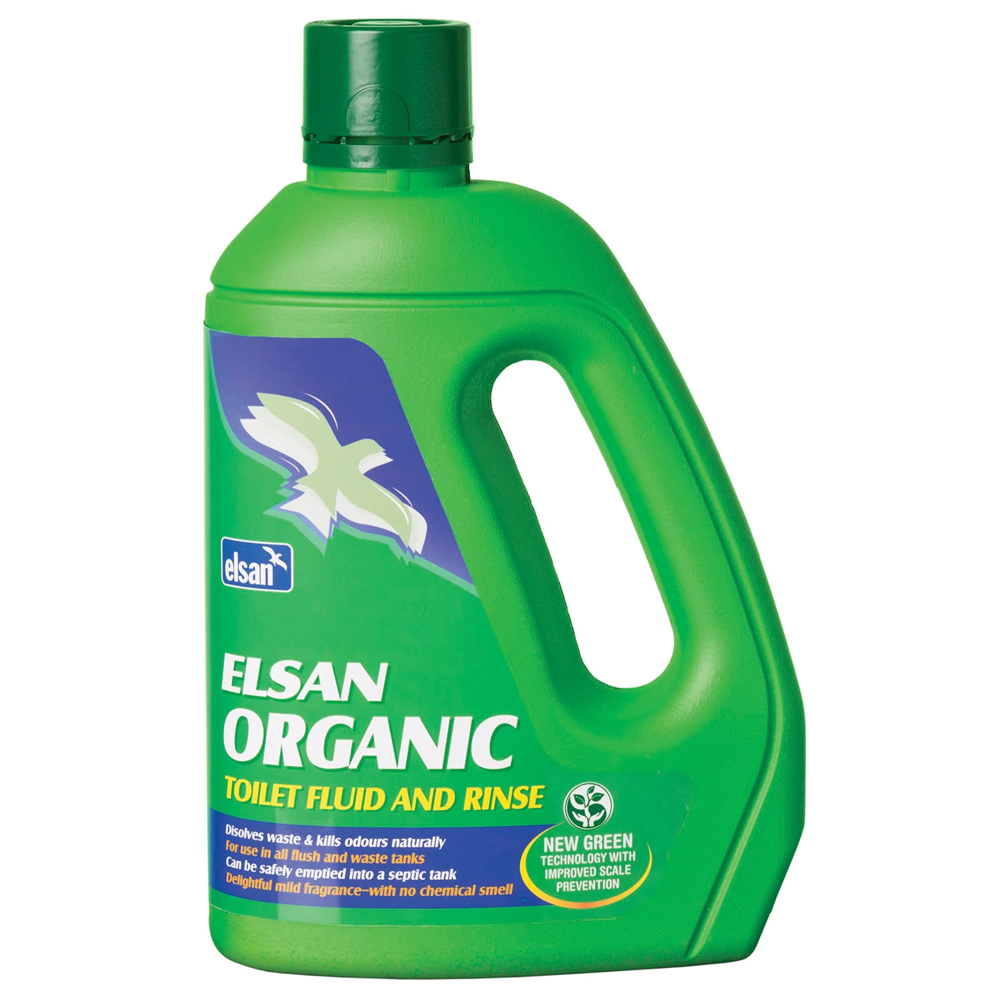 Elsan Organic Toilet Fluid and Rinse (Green)(2 Litre)