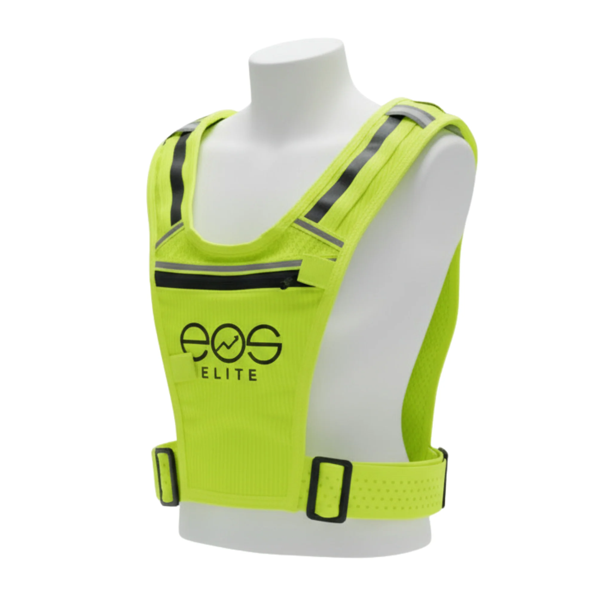 Eos Elite Unisex IllumiLight Hi-Vis Running Vest (Yellow) - Image 10