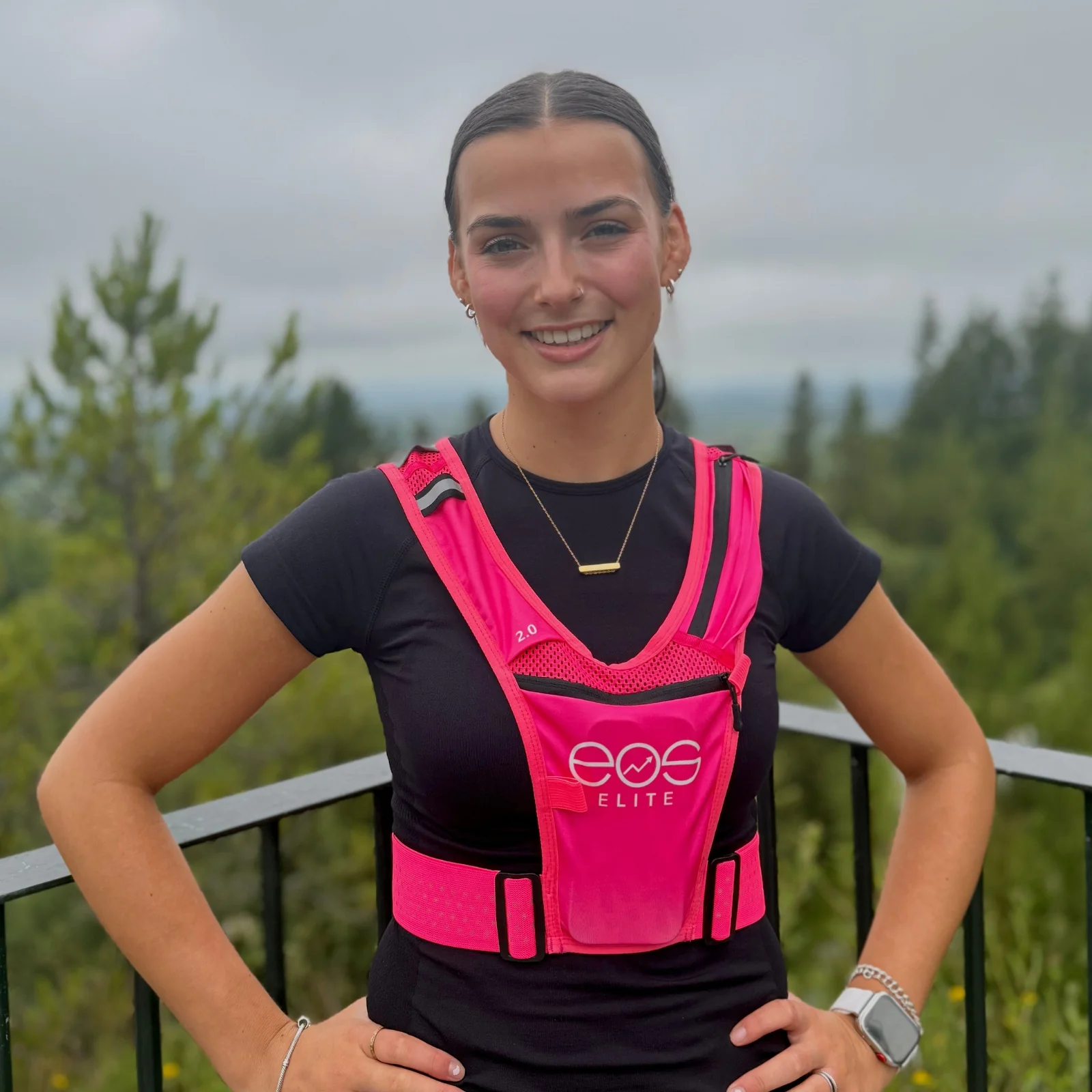 Eos Elite Unisex Ultralight 2.0 Running Vest (Pink) - Image 3