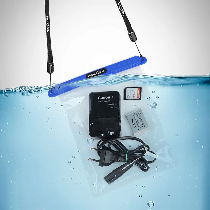 Fidlock Hermetic Maxi Dry Bag (Transparent Blue) - Image 2