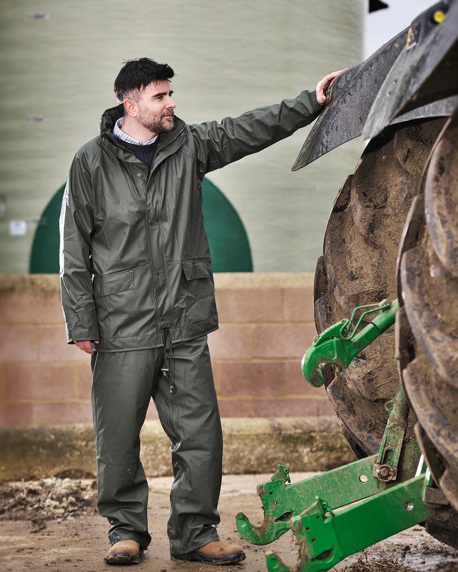 Fortress Flex Unisex Waterproof Jacket (Olive) - Image 3
