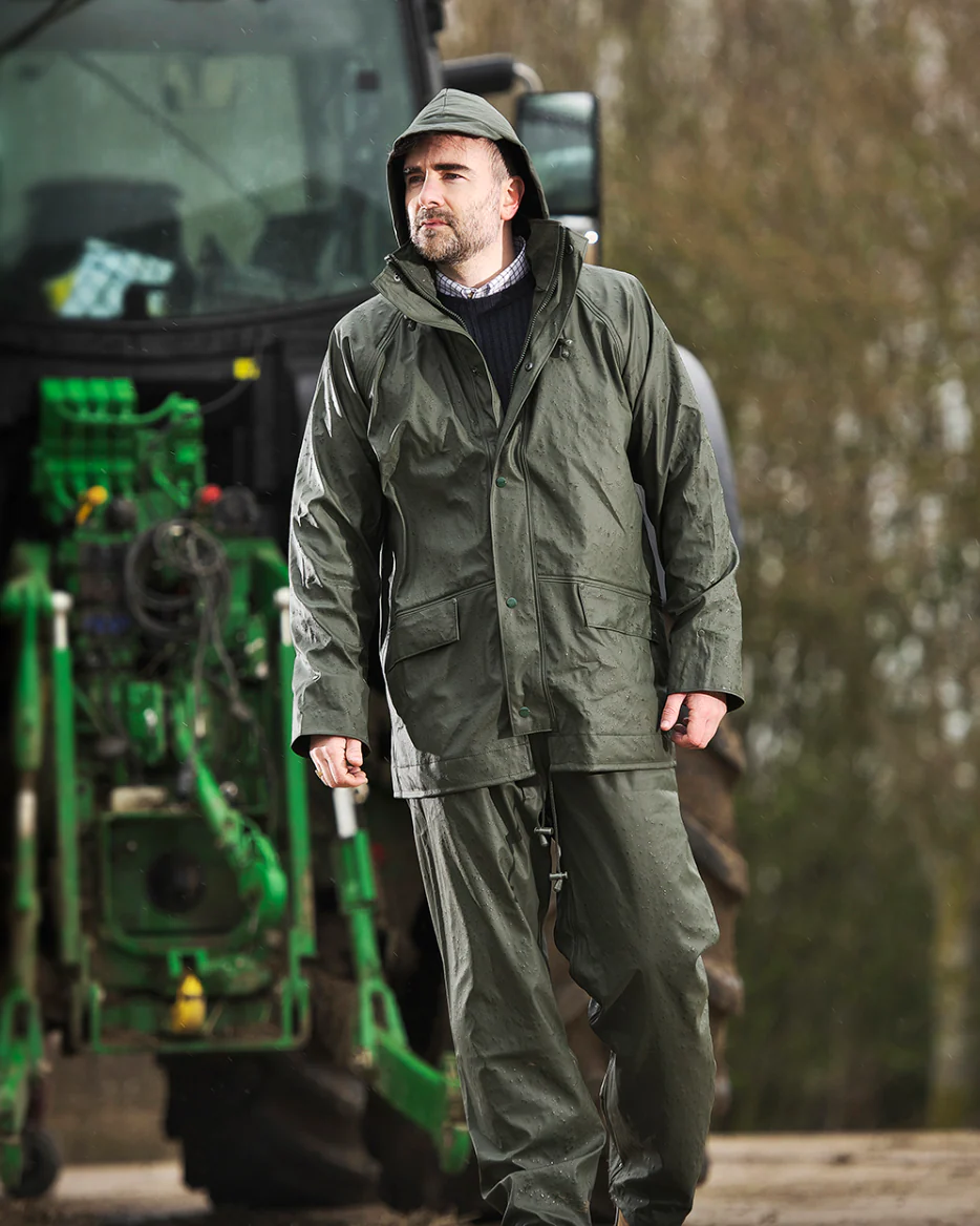 Fortress Flex Unisex Waterproof Trousers (Olive) - Image 3