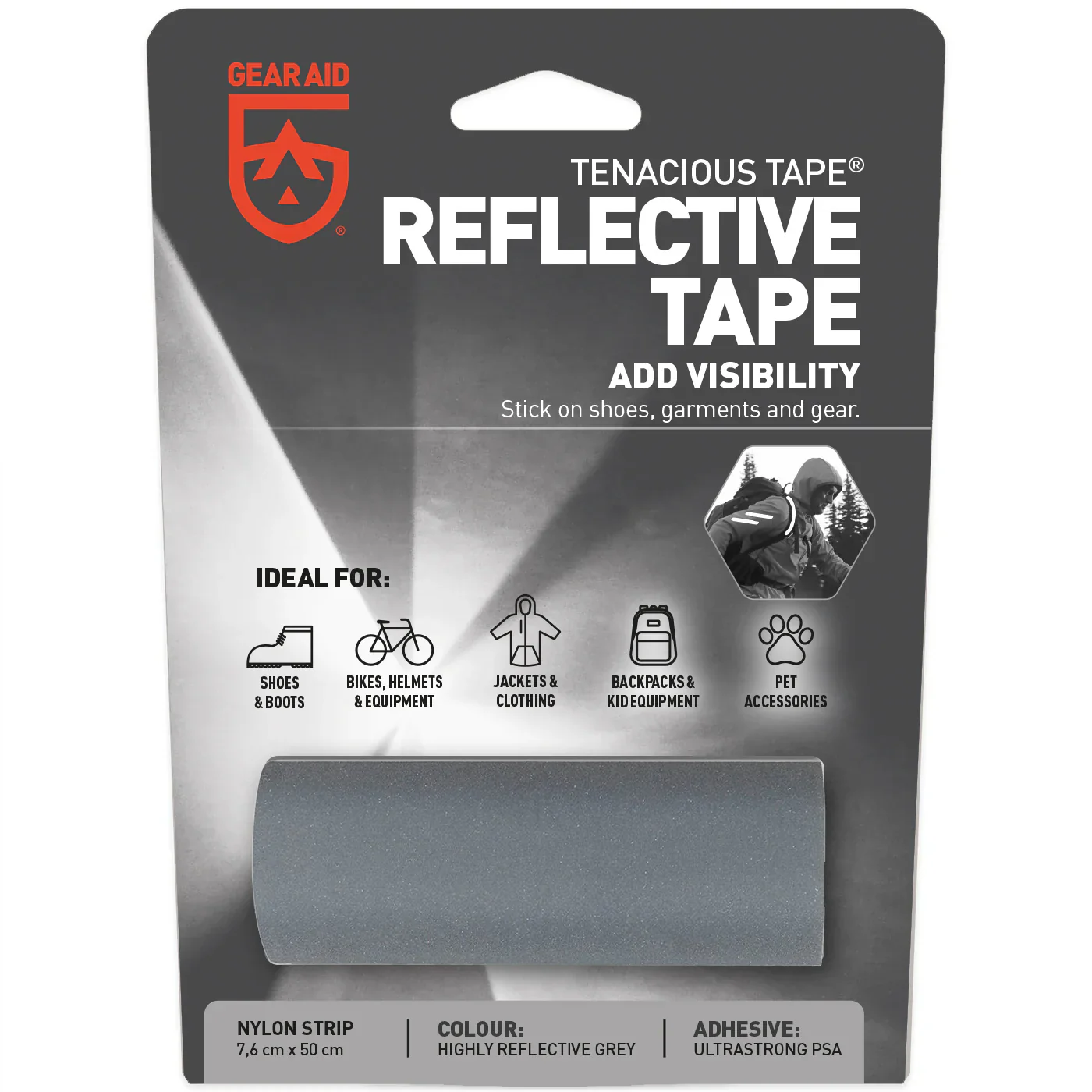 Gear Aid Tenacious Tape - Reflective Tape (7.6cm x 50cm)