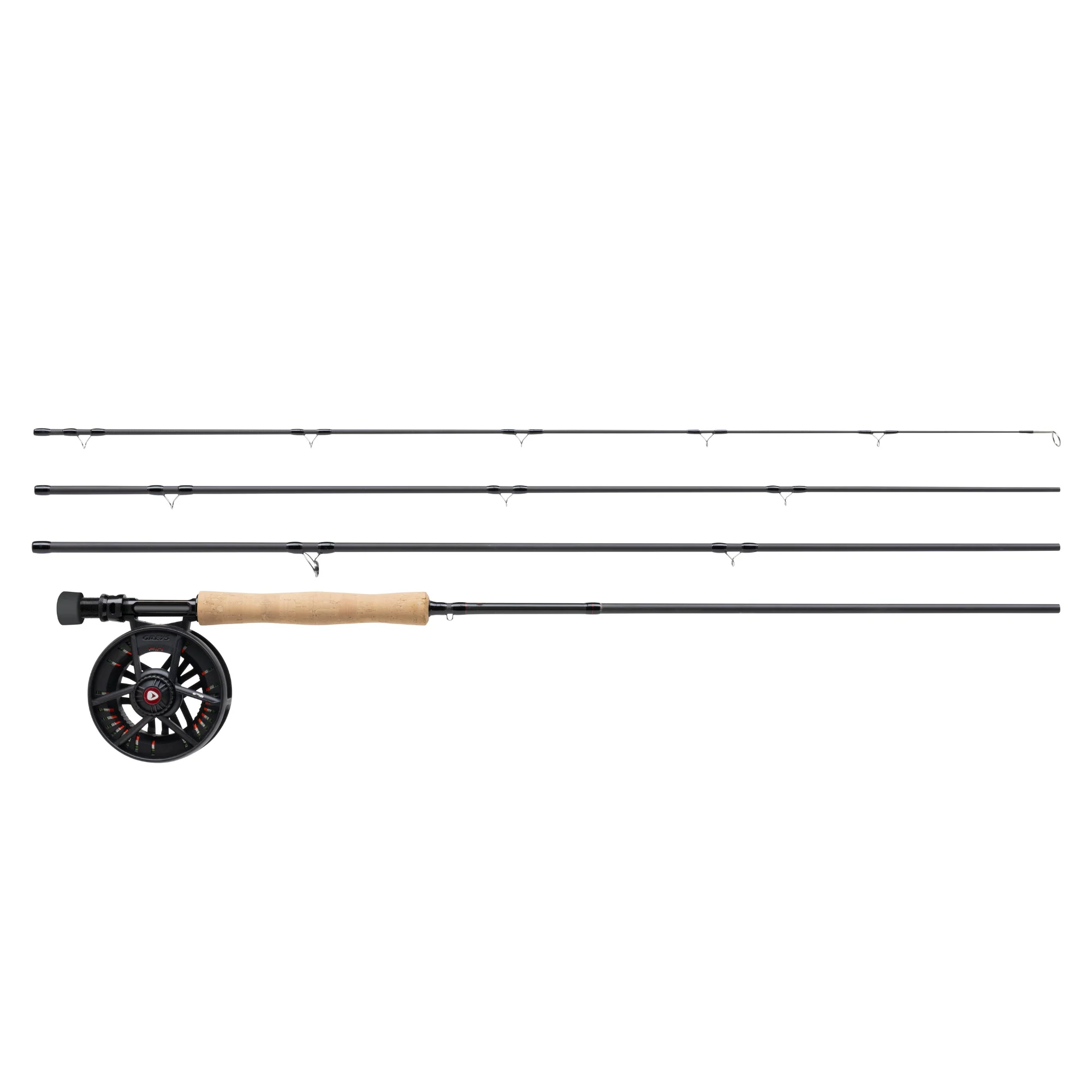 Greys 10ft/3m Fin Fly 2 Section Fly Fishing Rod + Reel + Line Combo (7/8)