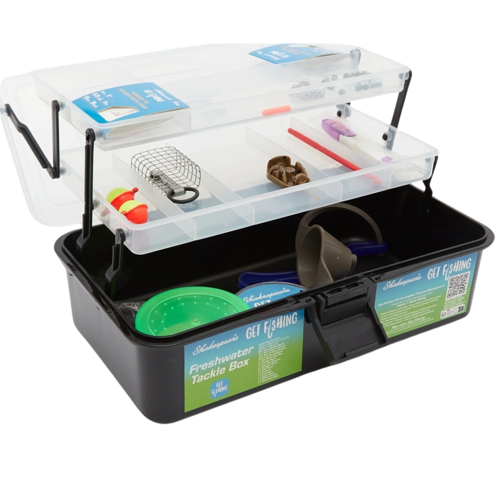 Shakespeare Get Fishing Freshwater Tackle Box + Assorted Terminal Tackle - Image 2