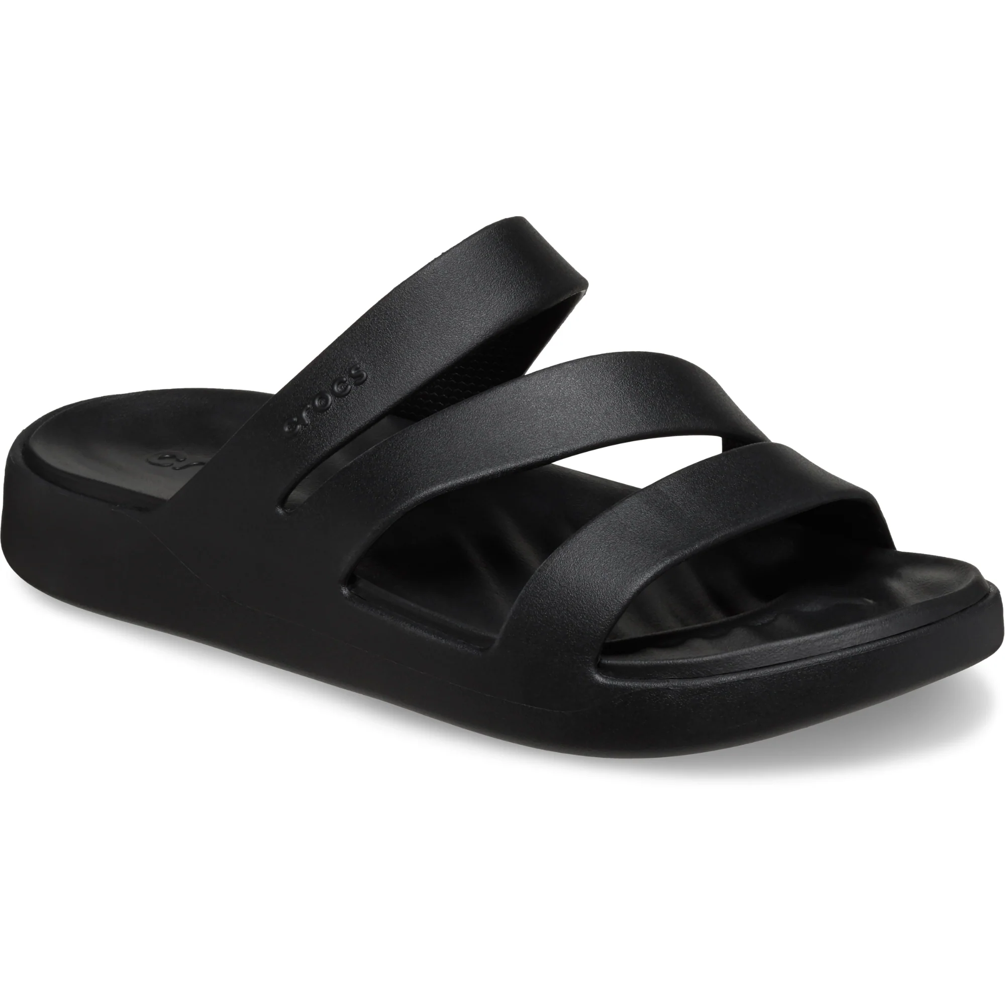 Crocs Women's Getaway Strappy Sandals (Black) - Image 3