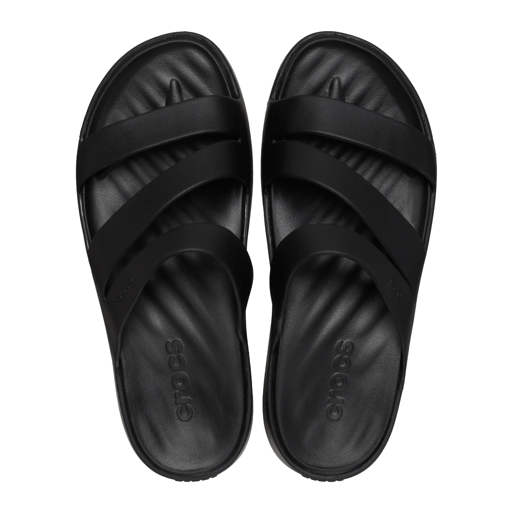 Crocs Women's Getaway Strappy Sandals (Black) - Image 6
