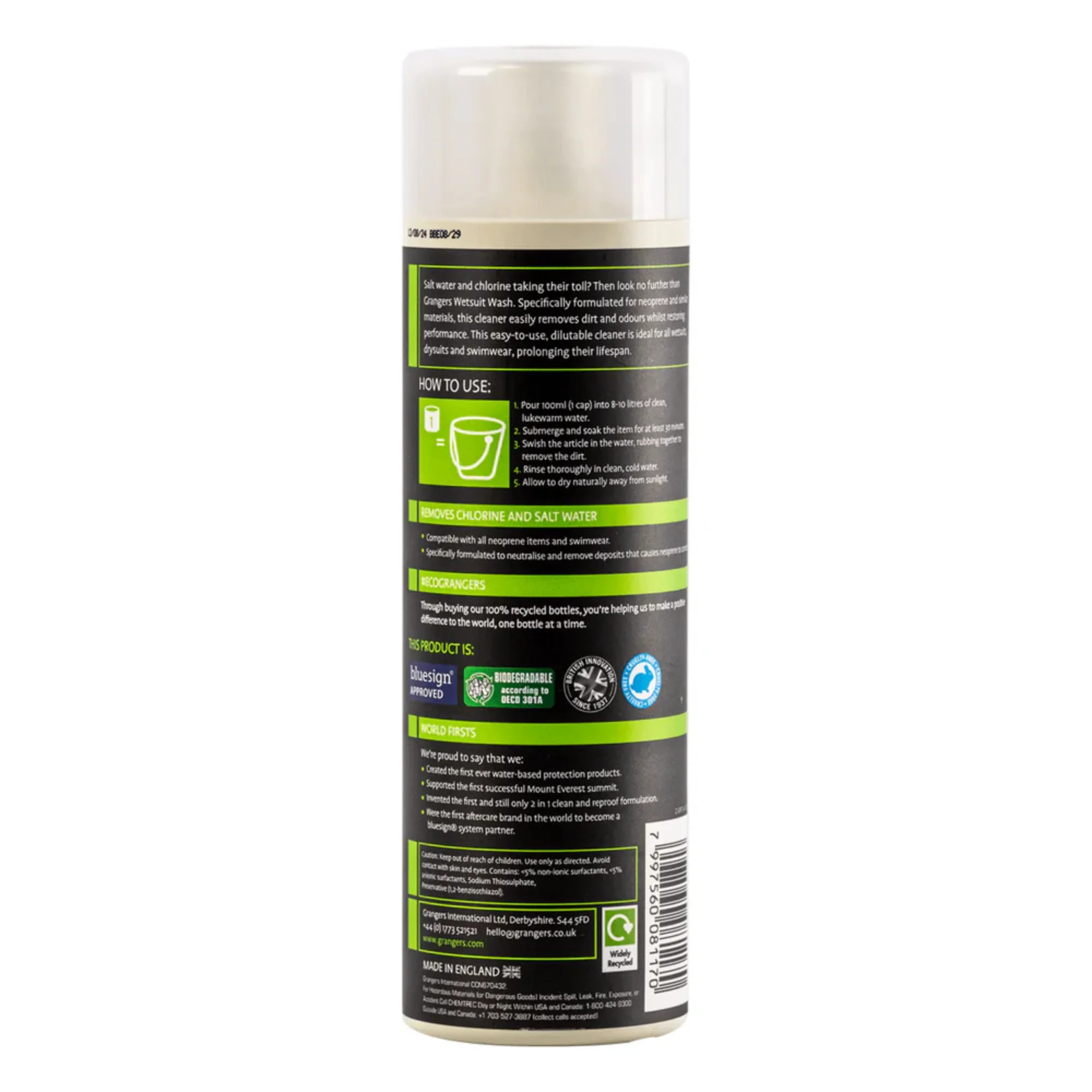 Grangers Wetsuit Wash (500ml) - Image 2