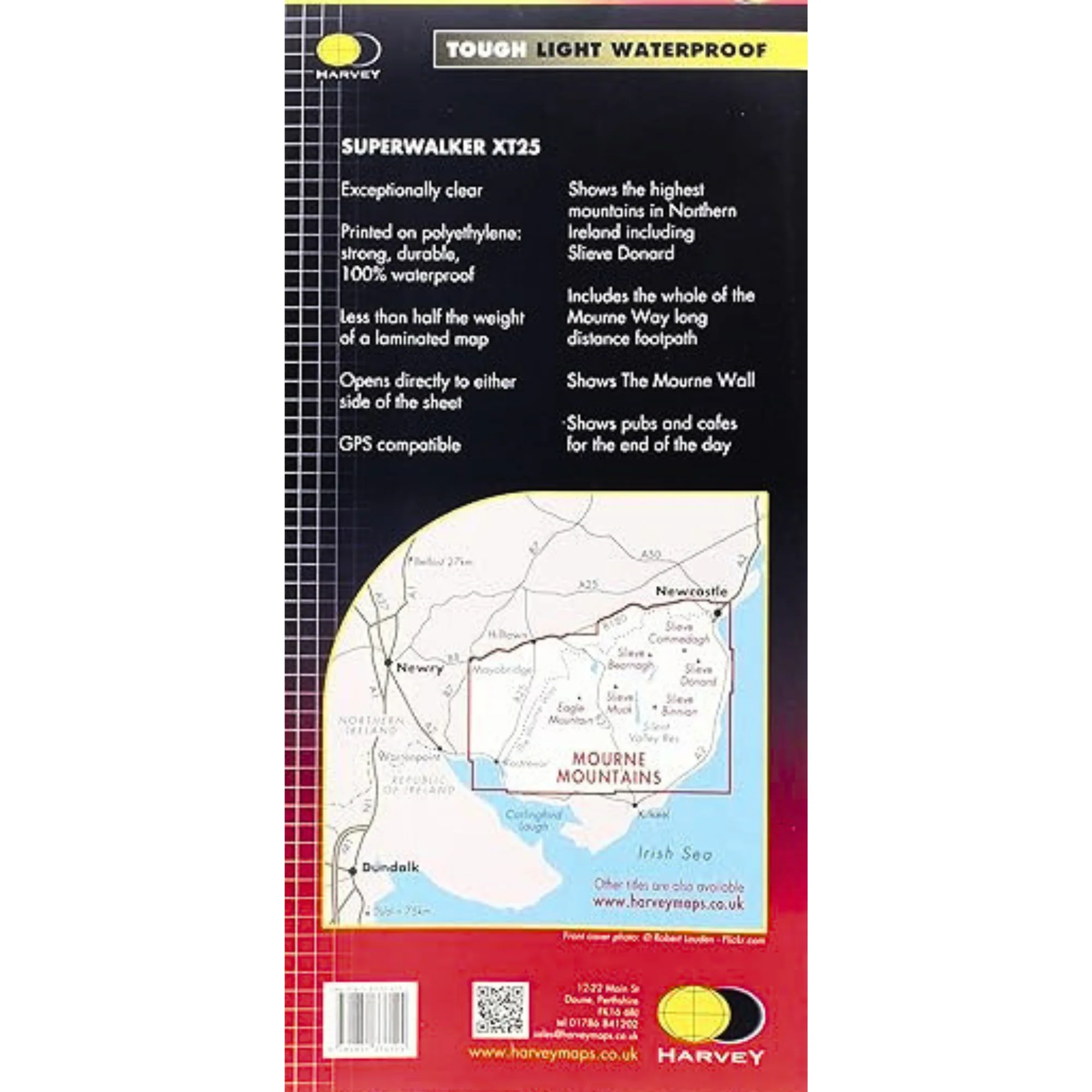 Harvey Mourne Mountains Superwalker XT25 Map (1:25,000) - Image 2