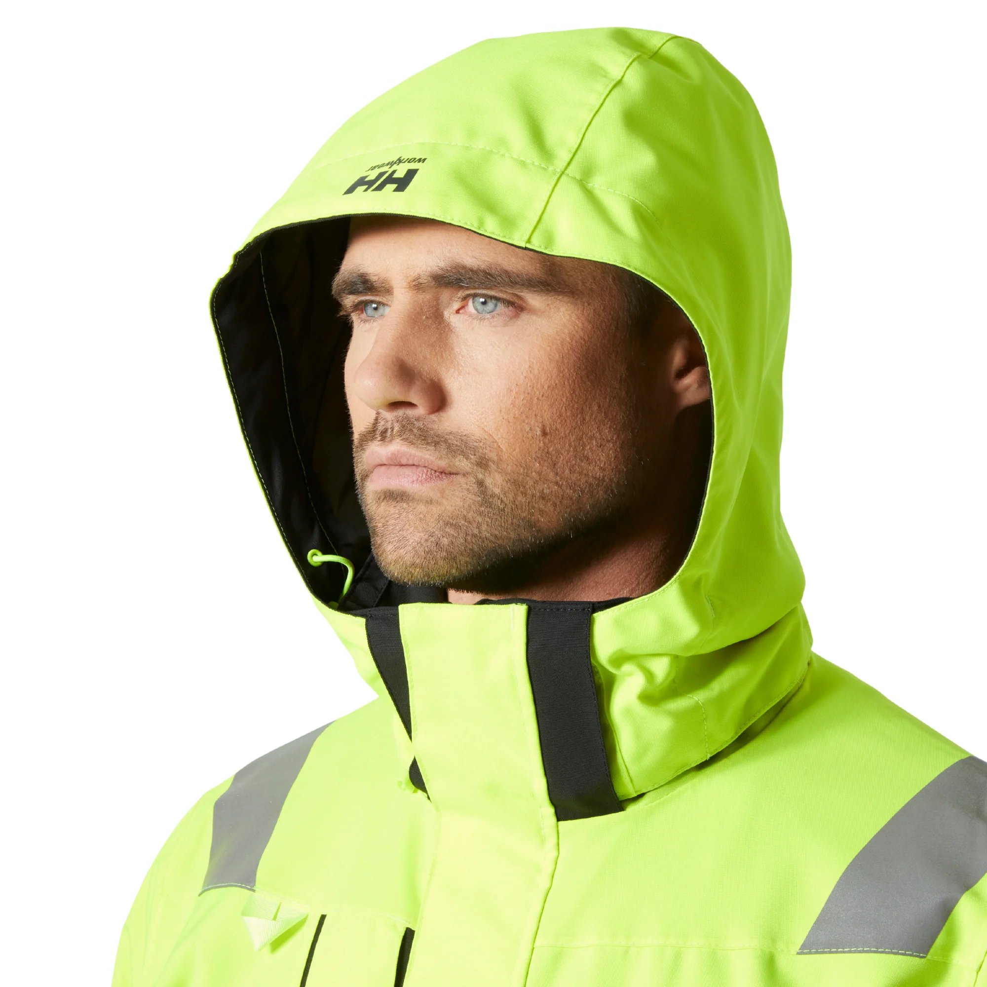 Helly Hansen Workwear Men's Alna 2.0 Hi-Vis HT Waterproof Jacket (Yellow) - Image 3