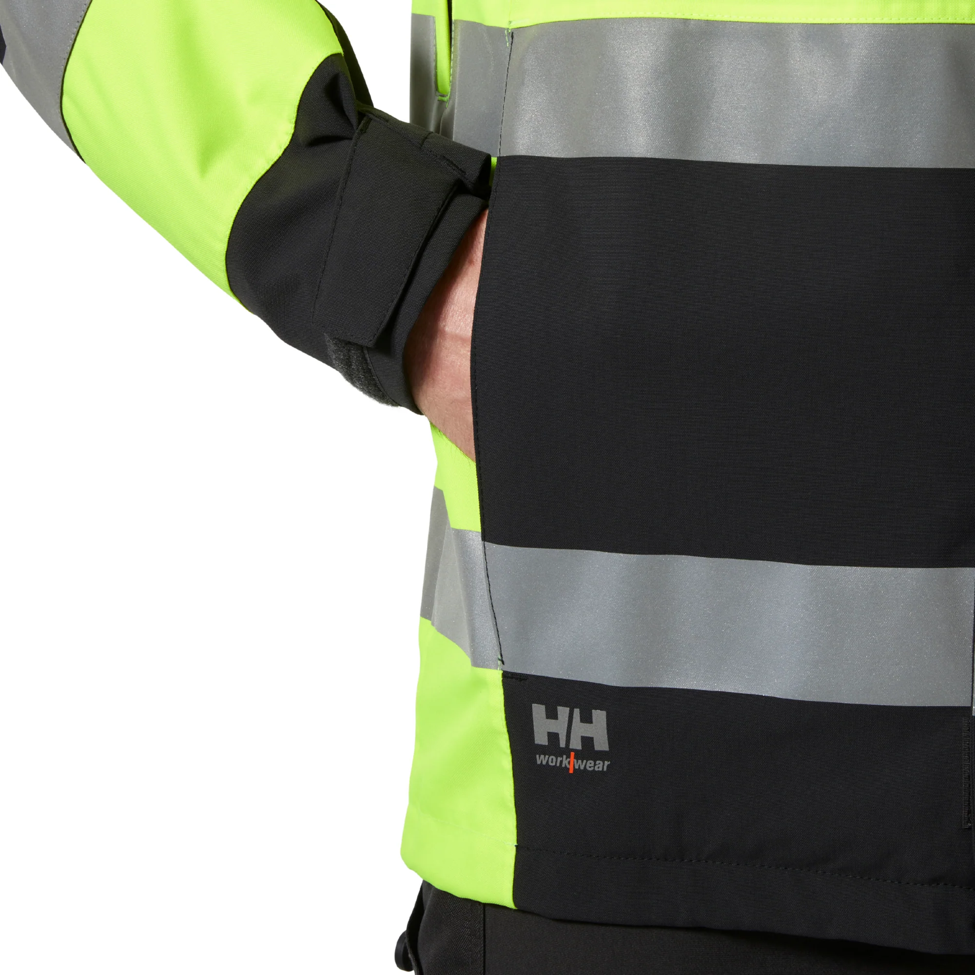 Helly Hansen Workwear Men's Alna 2.0 Hi-Vis HT Waterproof Jacket (Yellow) - Image 7