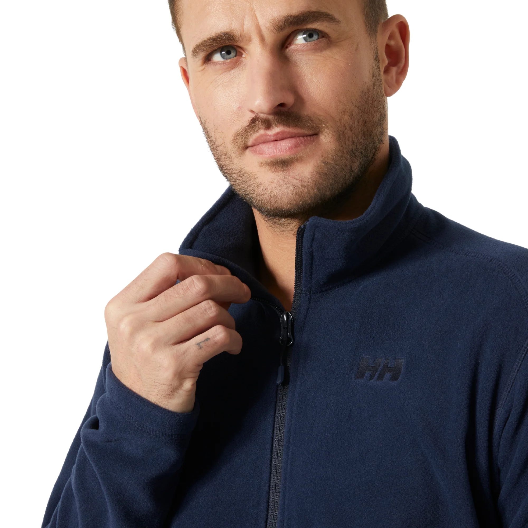 Helly Hansen Men's Daybreaker Polartec Full Zip Fleece (Navy) - Image 3