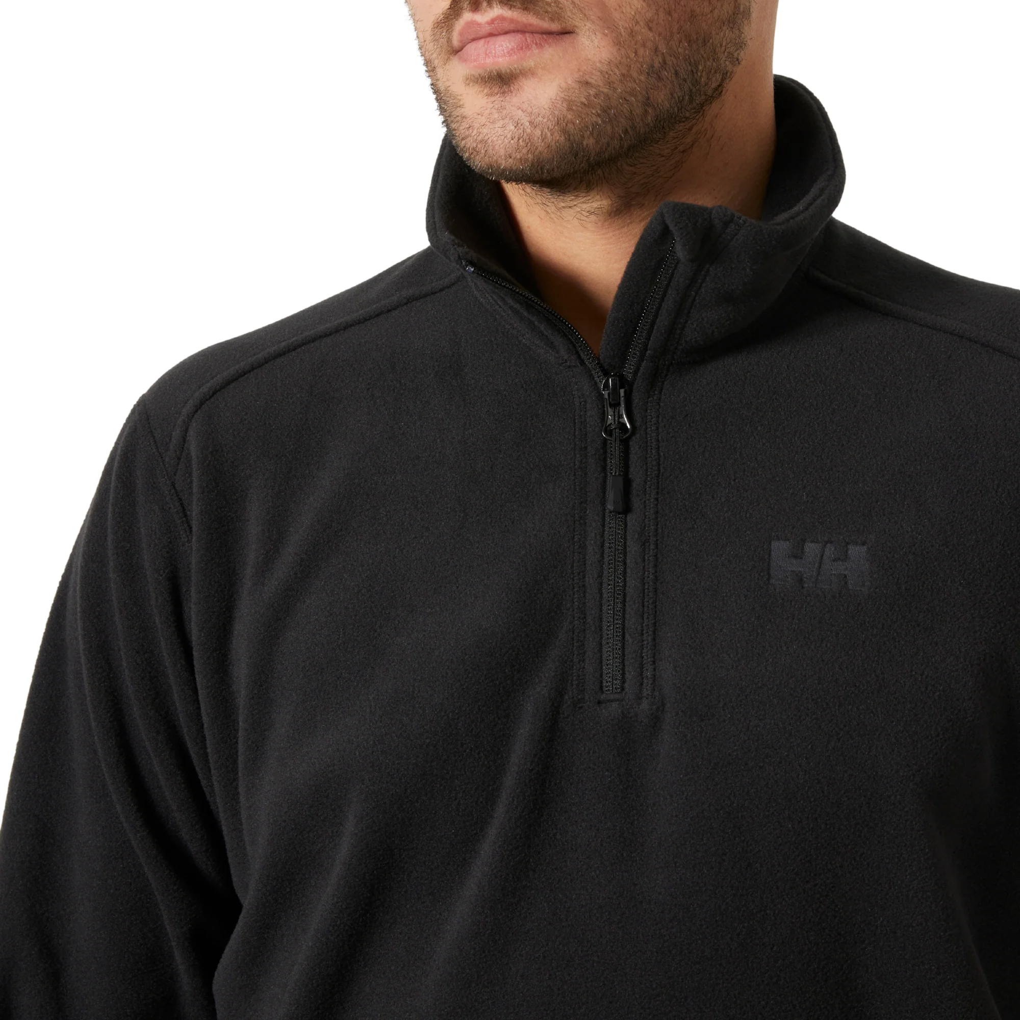 Helly Hansen Men's Daybreaker Polartec Half Zip Fleece Top (Black) - Image 3