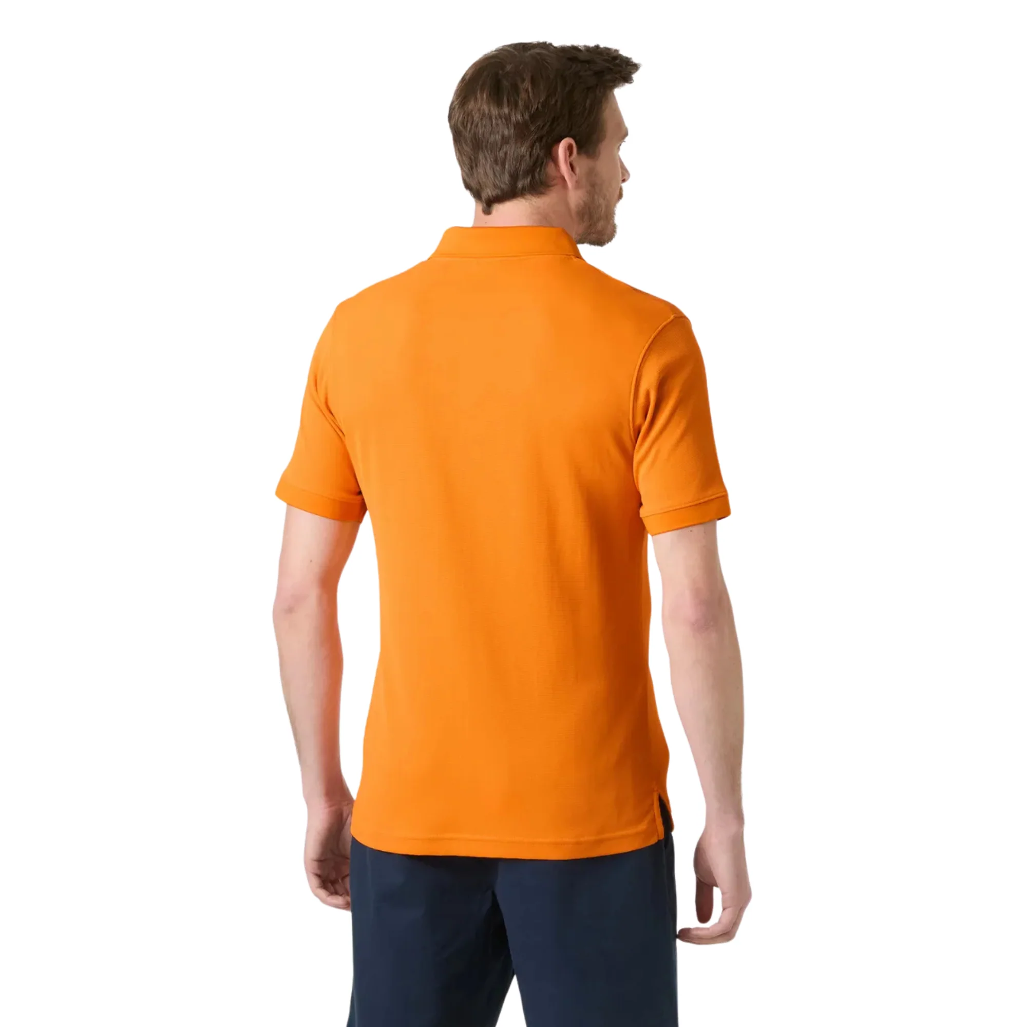 Helly Hansen Men's Driftline UPF50 Short Sleeve Technical Polo Shirt (Ignite Orange) - Image 2